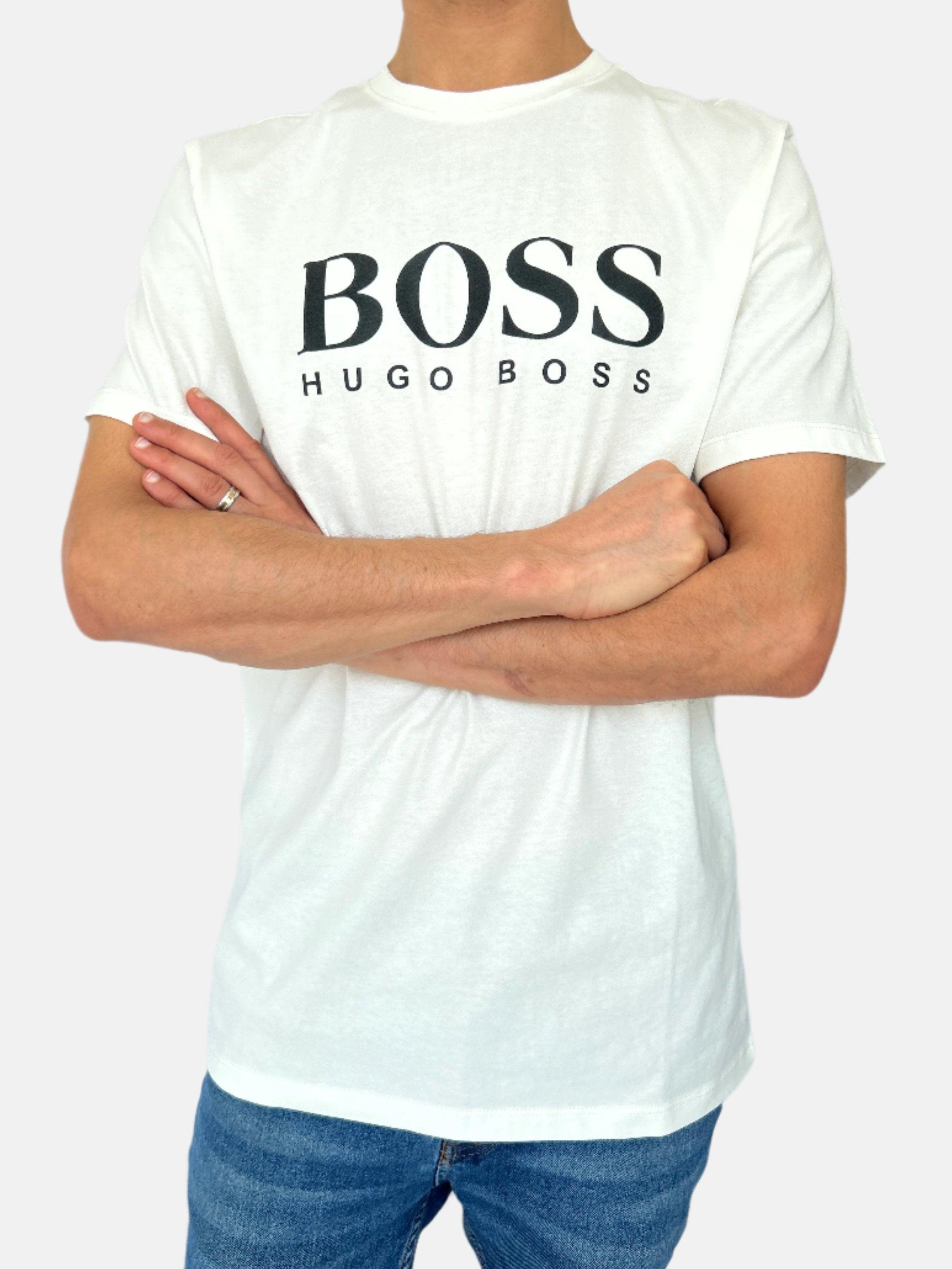 BOSS White Roundneck T-shirt