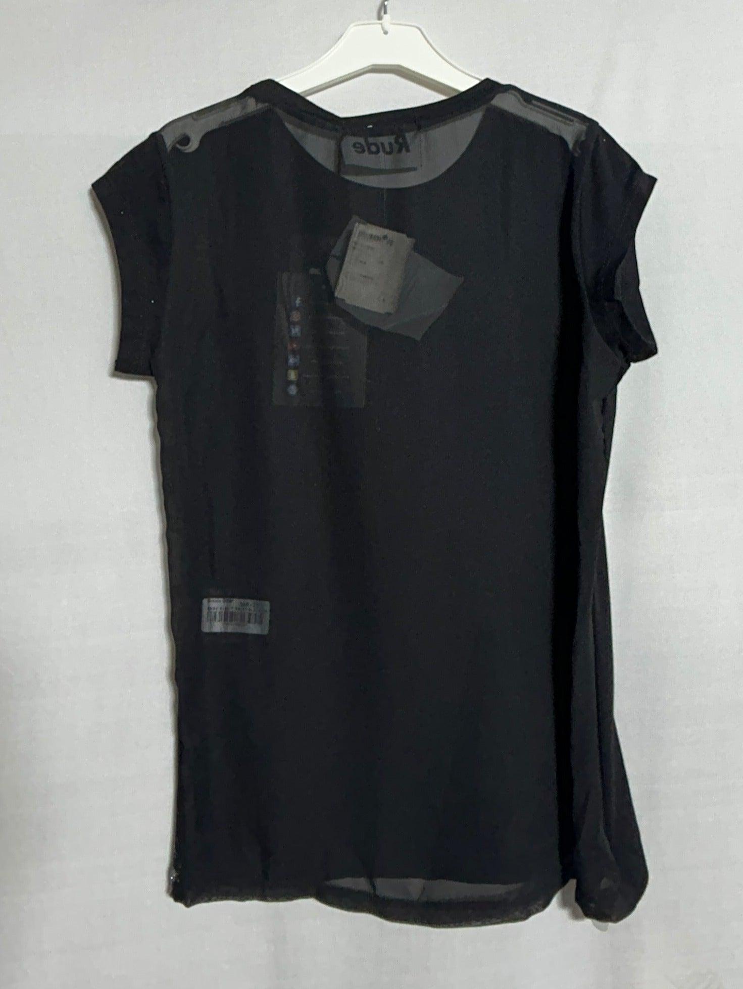 T-SHIRT RUDE GIRL IMPRIMÉ NOIR