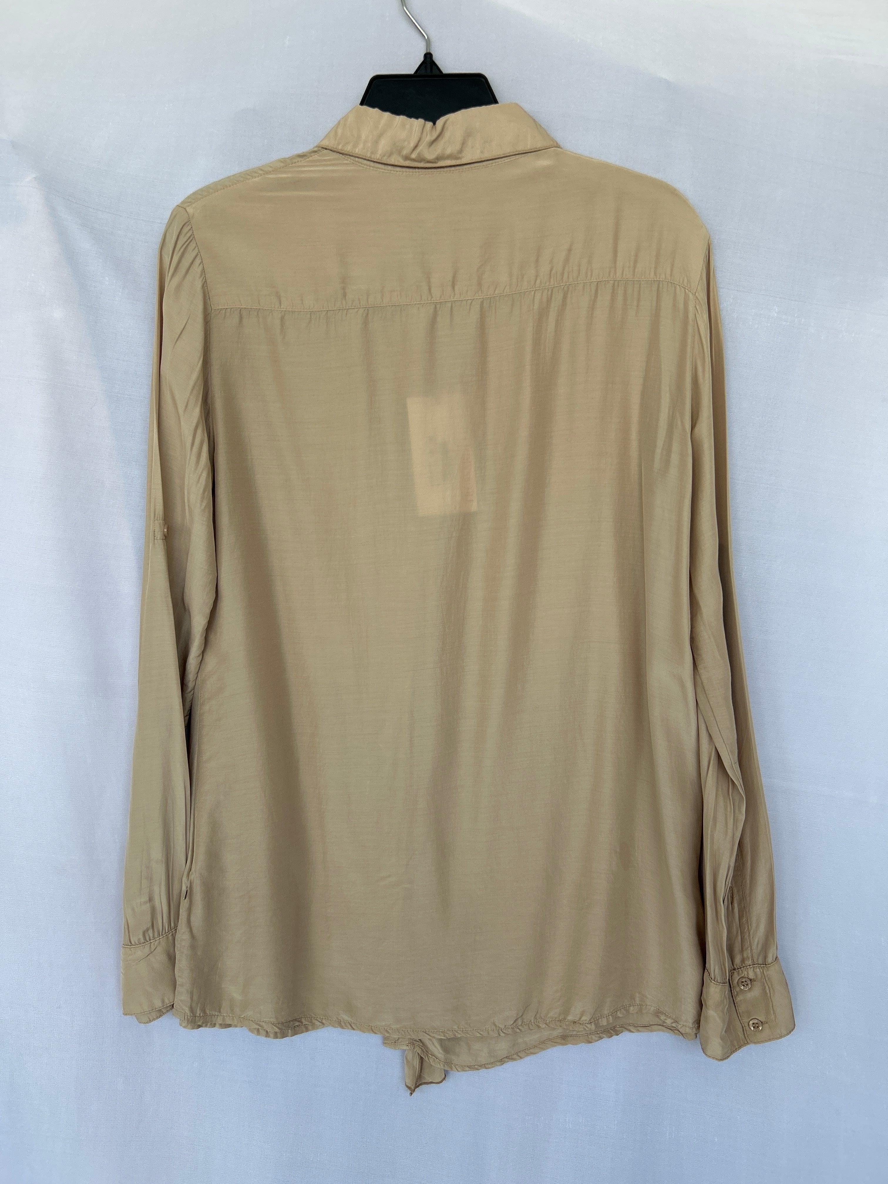 قميص تروساردي نسائي بأكمام طويلة M-Beige Col-04 564360