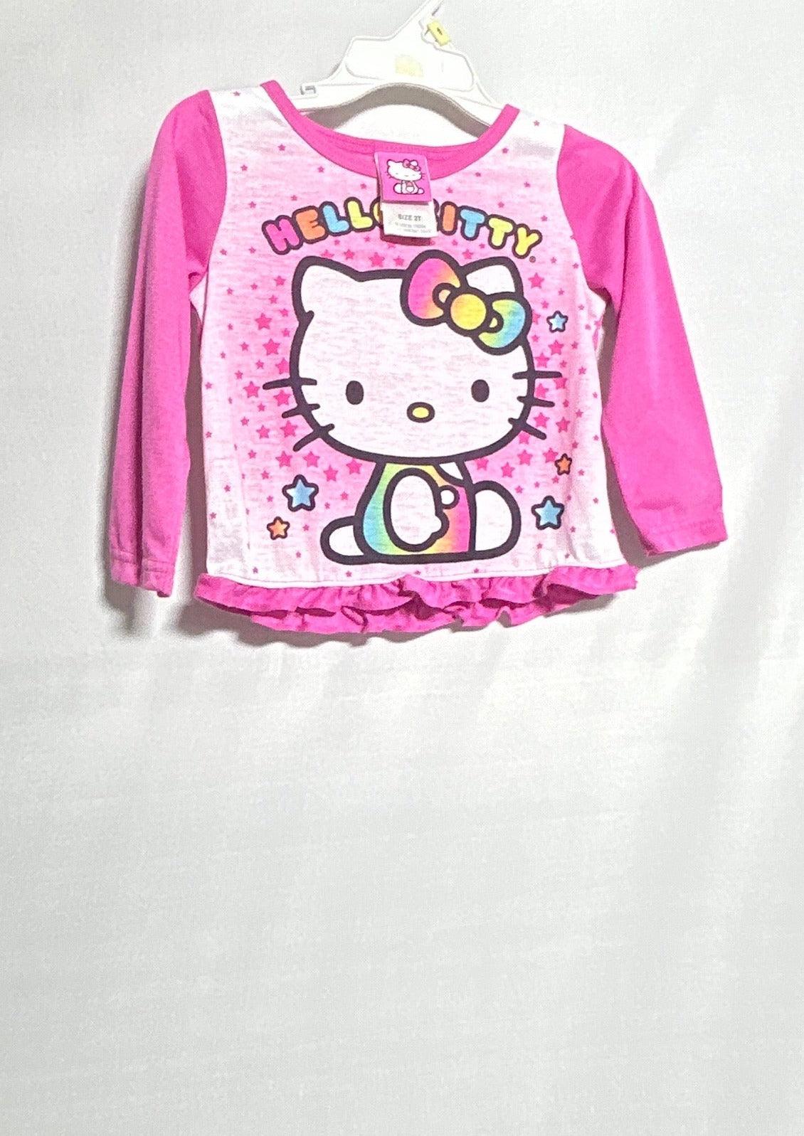 تي شيرت للبنات الصغار من HELLO KITTY مقاس L/S HK5210300 4500121333