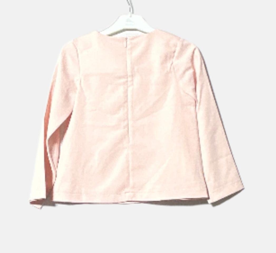 G19K52223 BLOUSE L/S ONU BUYUK FIYONKLU UZUN KOL pembe