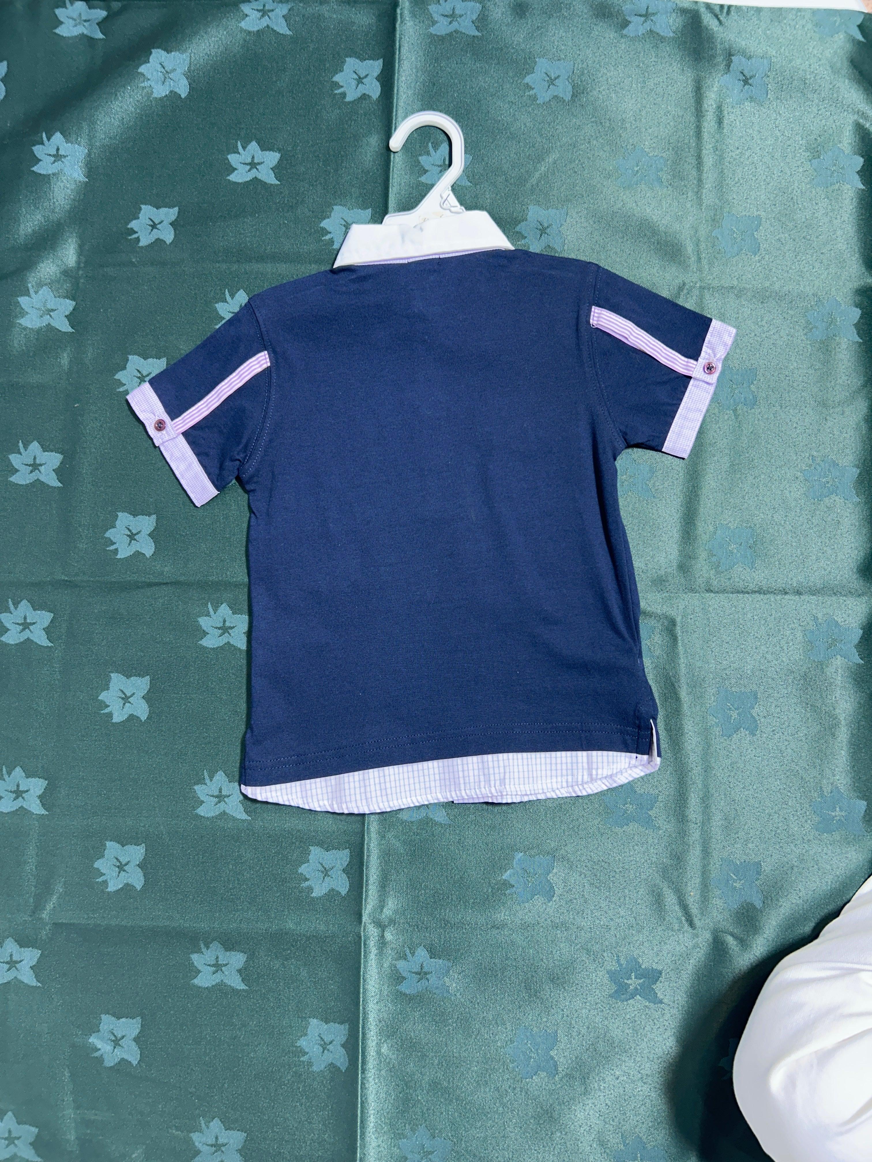 PIXEL NVY-3Y BOY POLO T-SHIRT SS MF070300