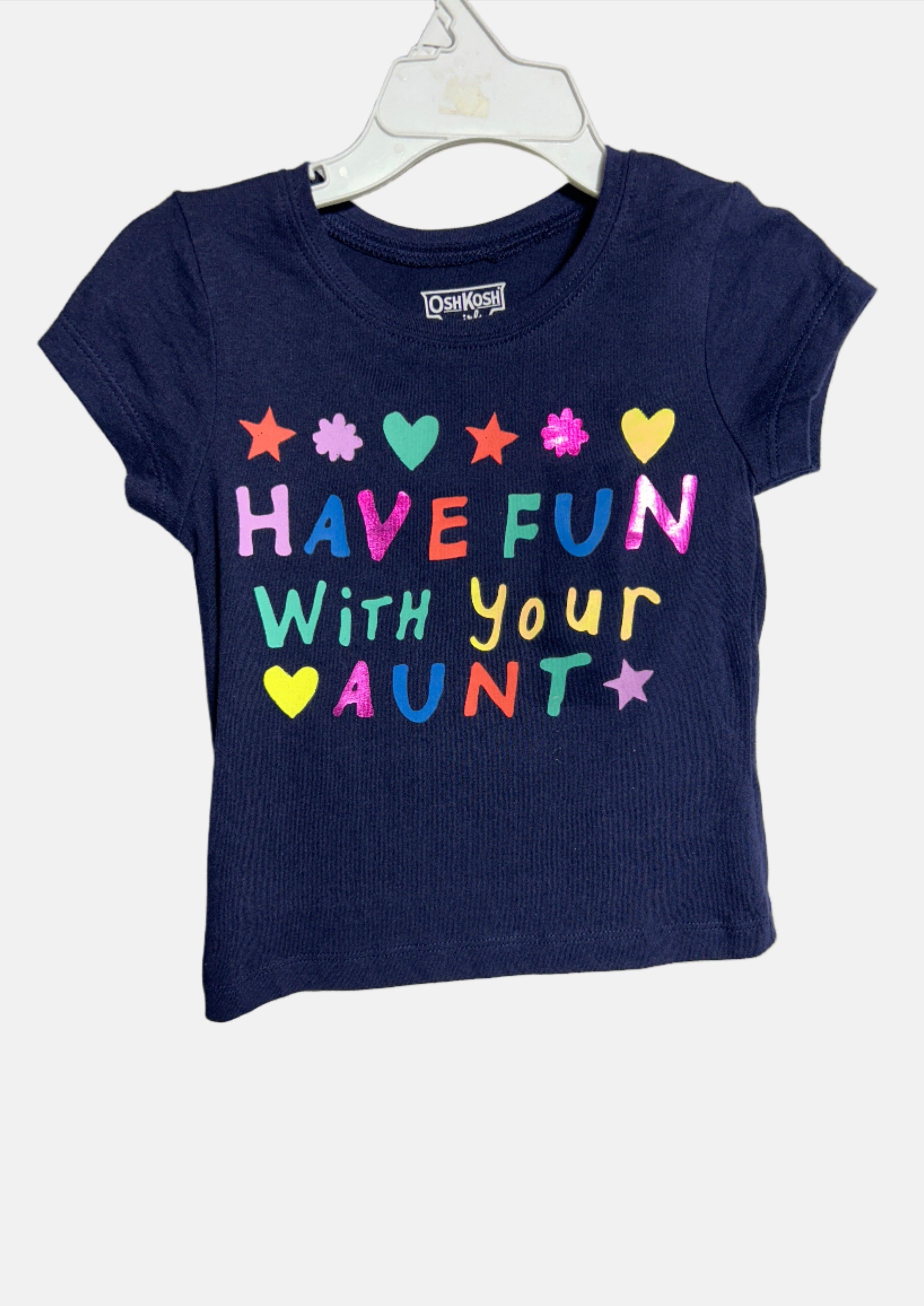 Oshkosh Girl Short Sleeve T-Shirt Navy 453B478