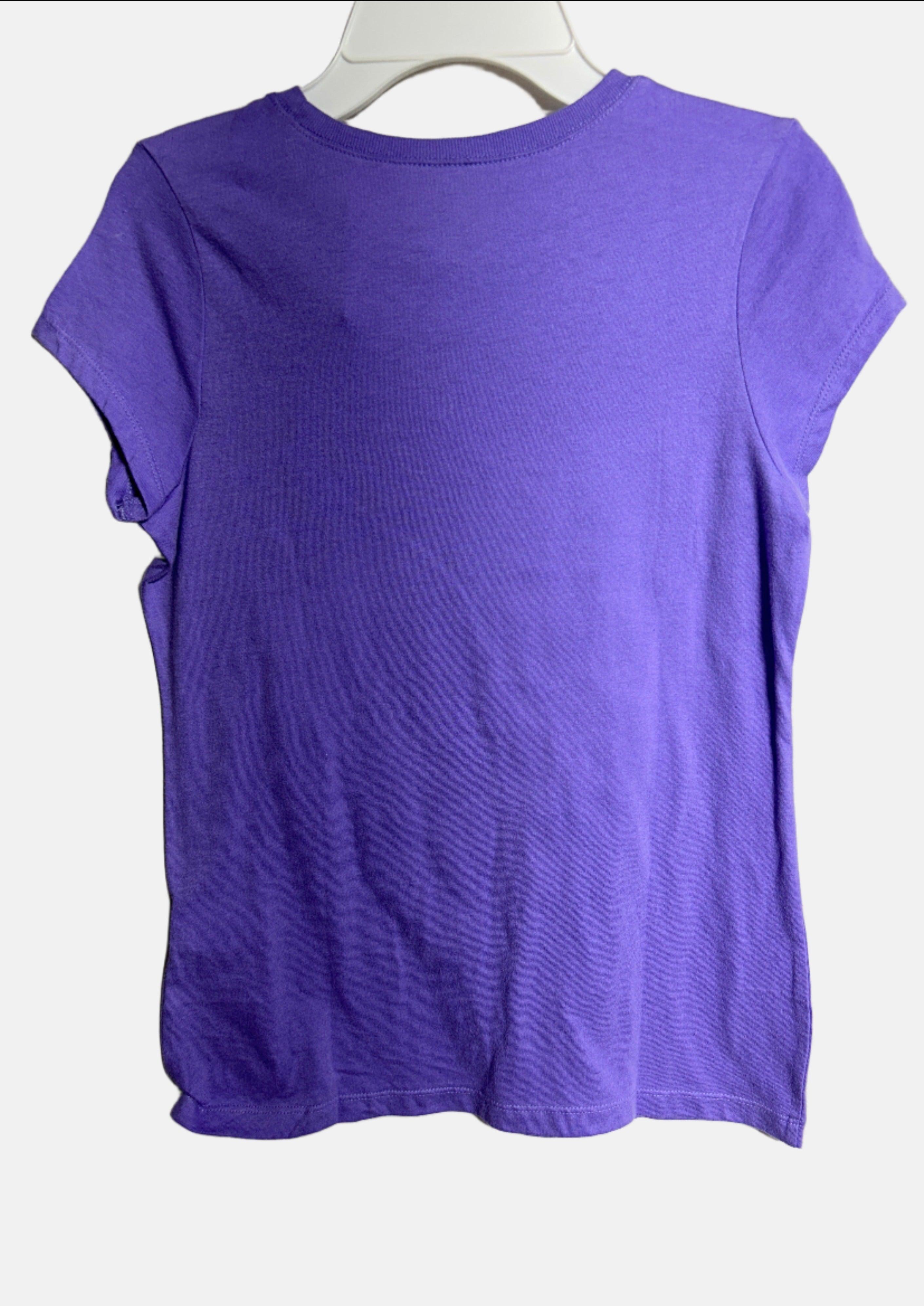 PLACE PRPL-L(10/12) T-SHIRT RN FILLE SS