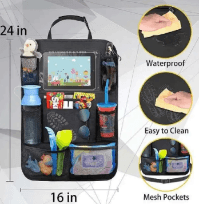 Sac de rangement noir pour voiture