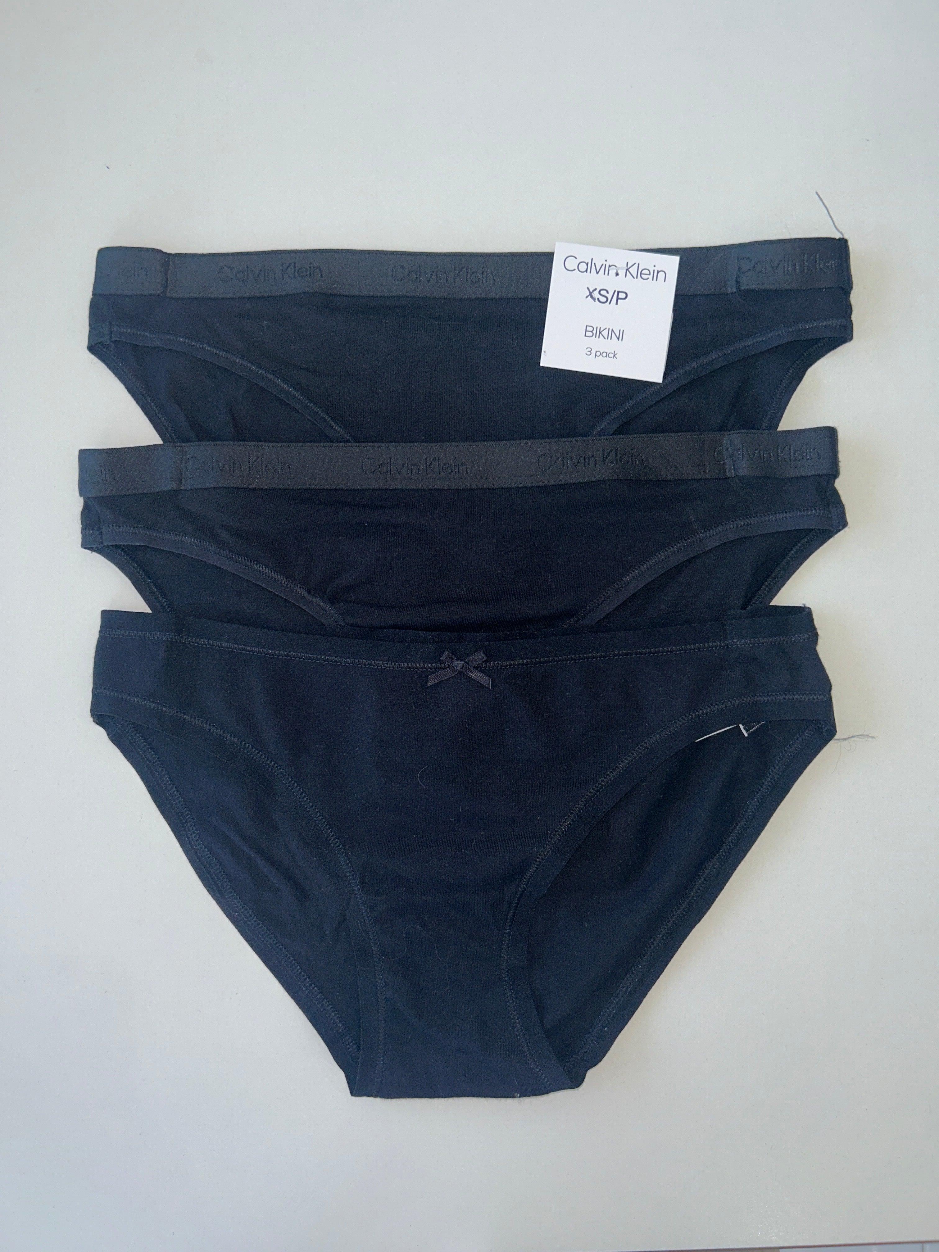 Lot de 3 culottes de bikini XS Calvin Klein