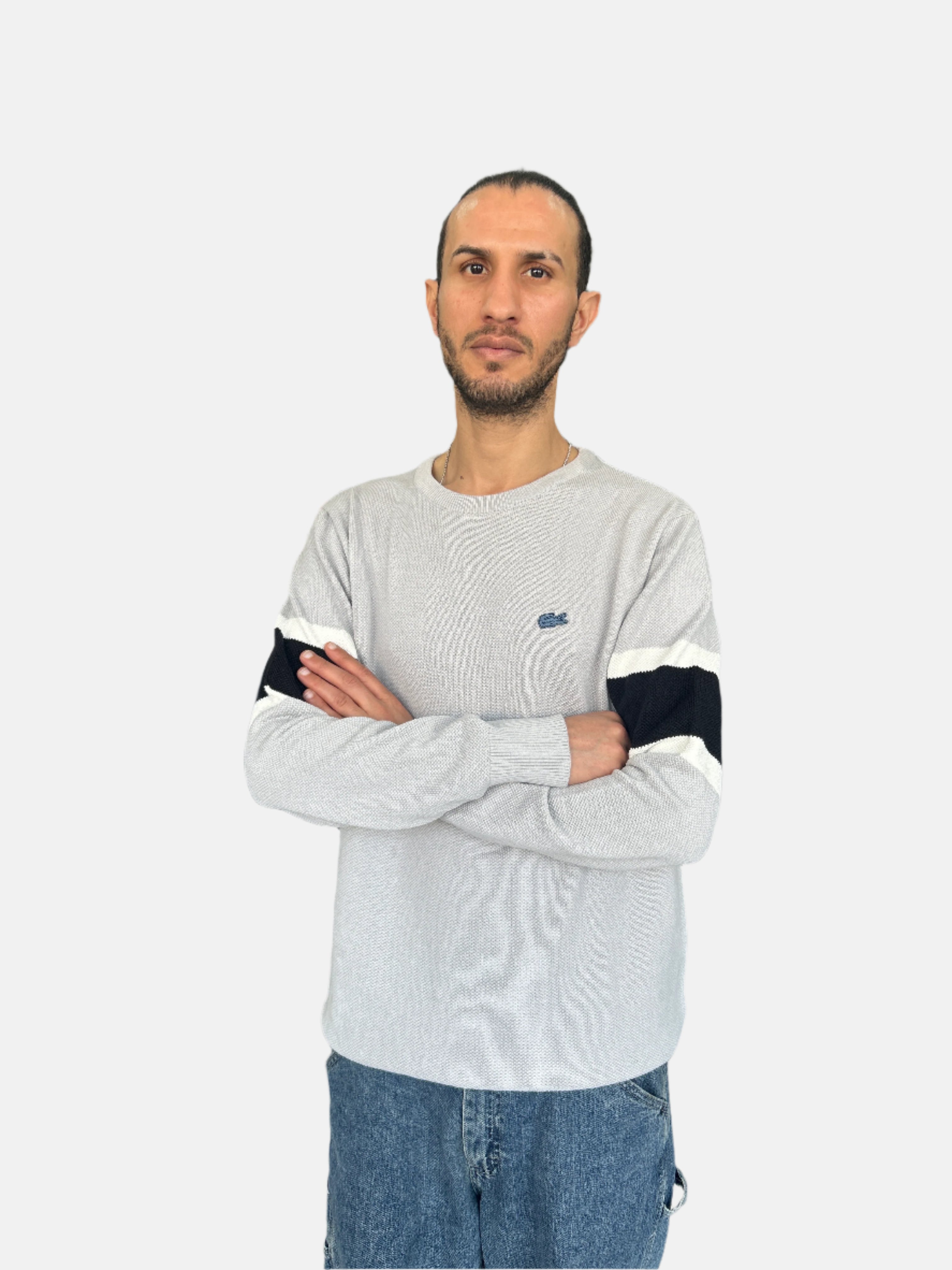 Lacoste Regular Fit Men Crew Neck Sweatshirt Grey PH767 GY3103