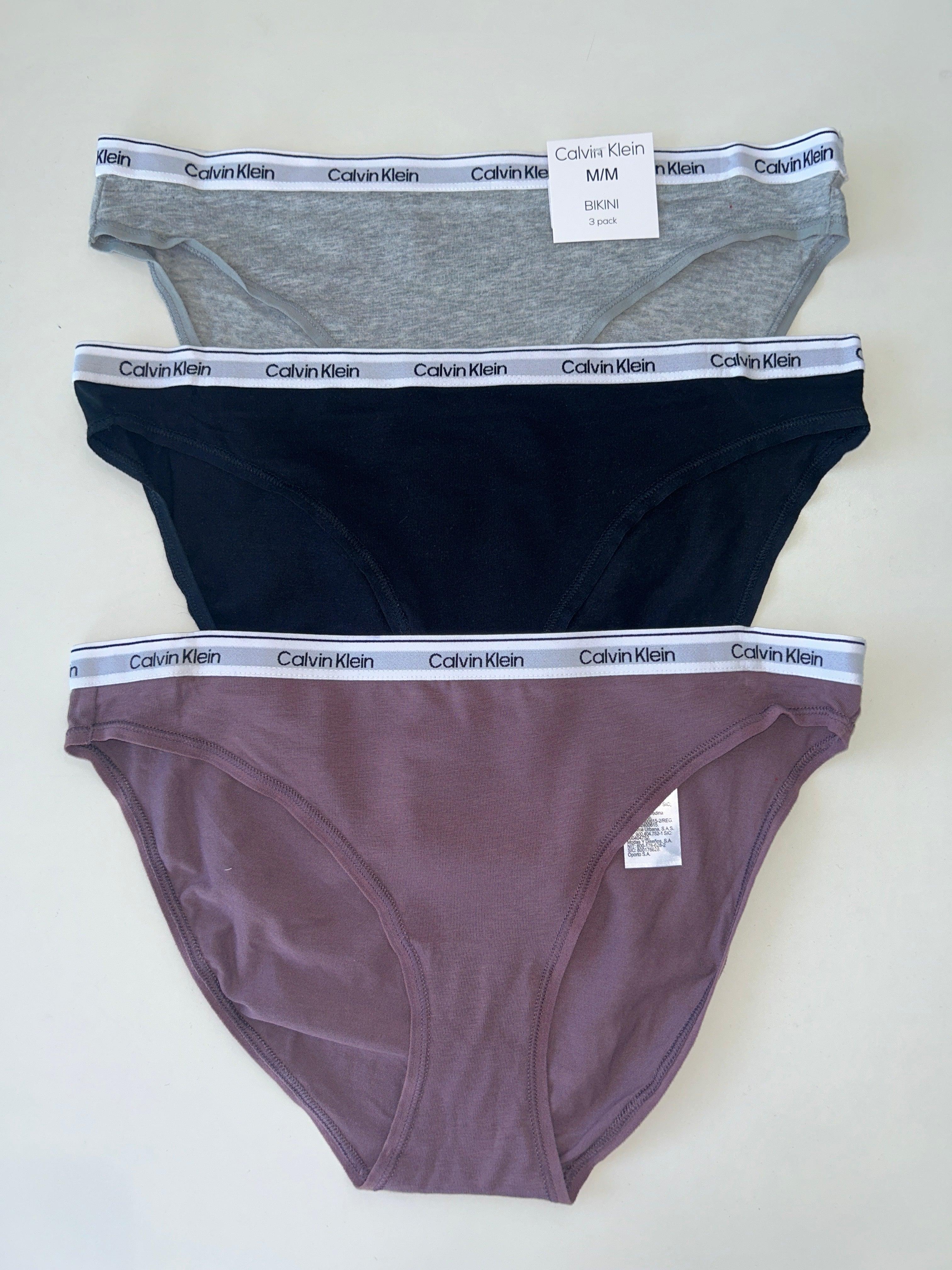 Lot de 3 culottes bikini M Calvin Klein