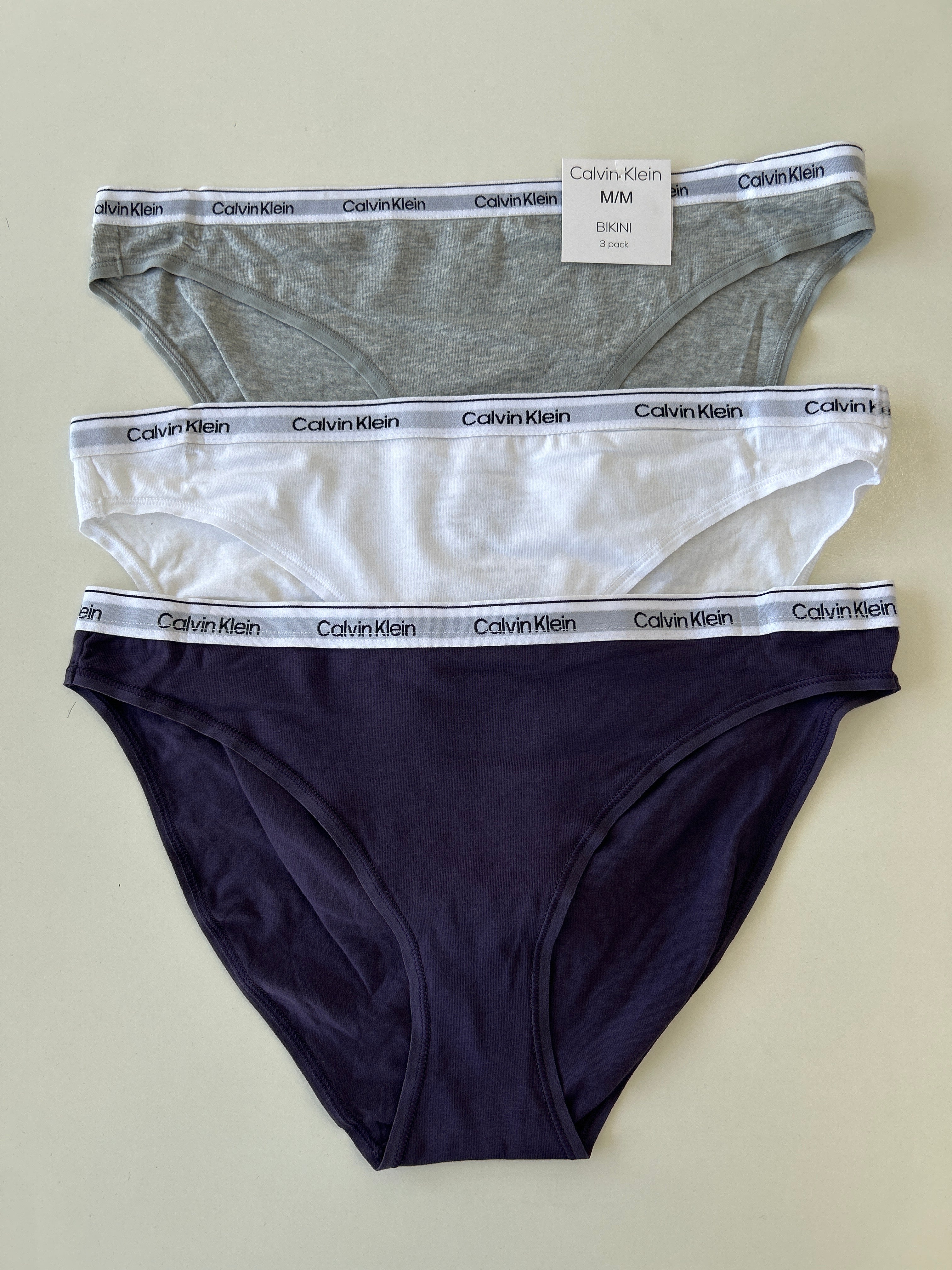 Lot de 3 culottes bikini M Calvin Klein
