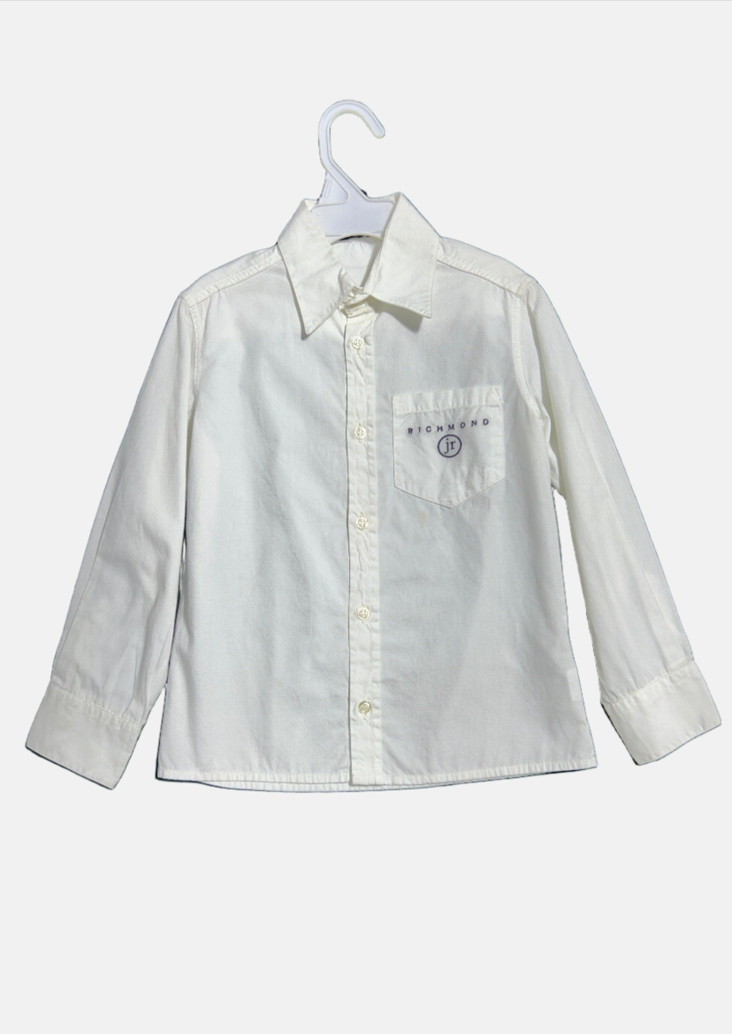 RICHMOND WHT-4 BOY SHIRT 17RJ5001212