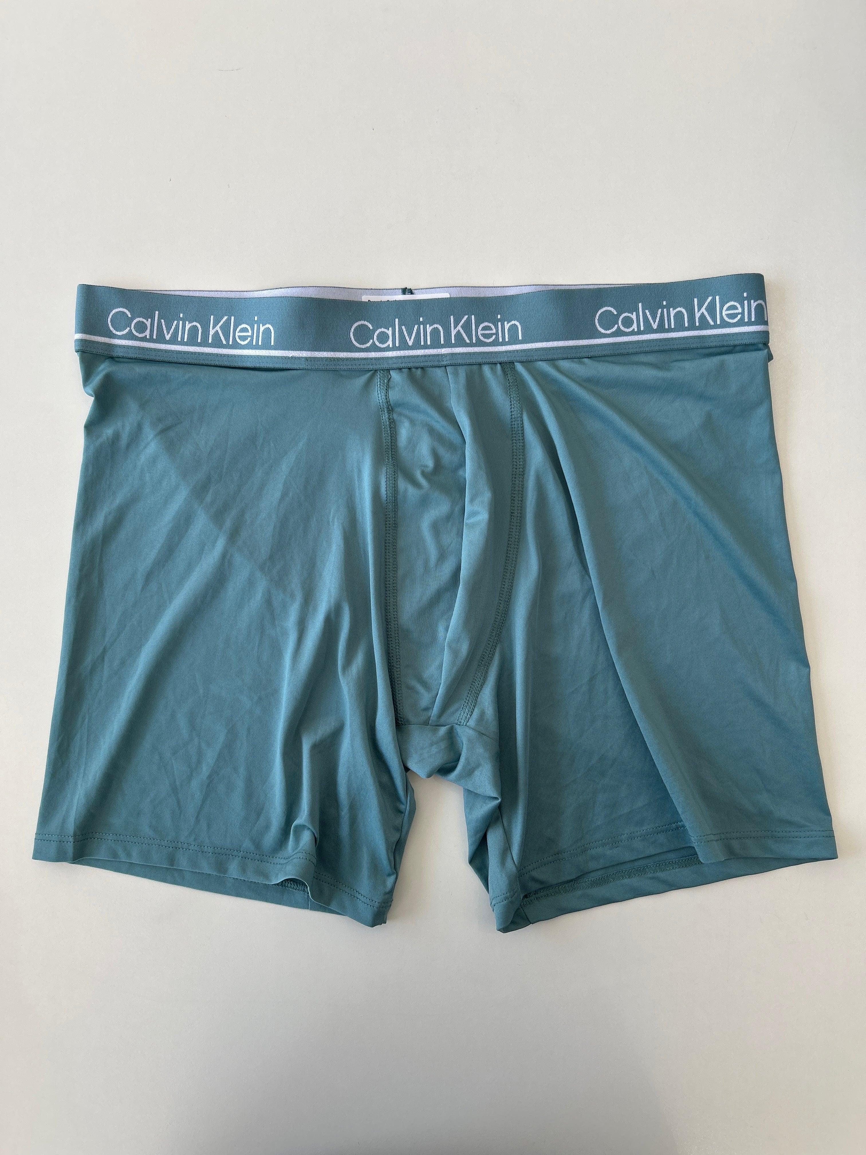 Calvin Klein L Aqua Green 24 Boxer extensible pour homme 1 pièce
