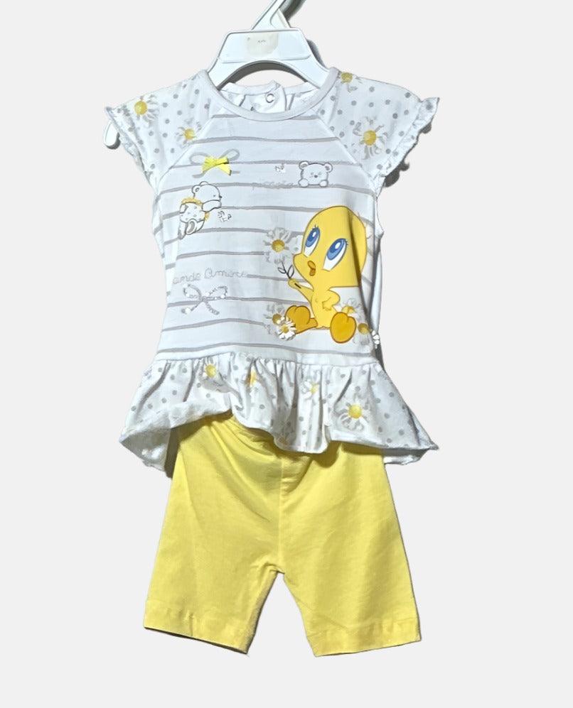 فستان وبنطال ضيق من لوني تونز للبنات