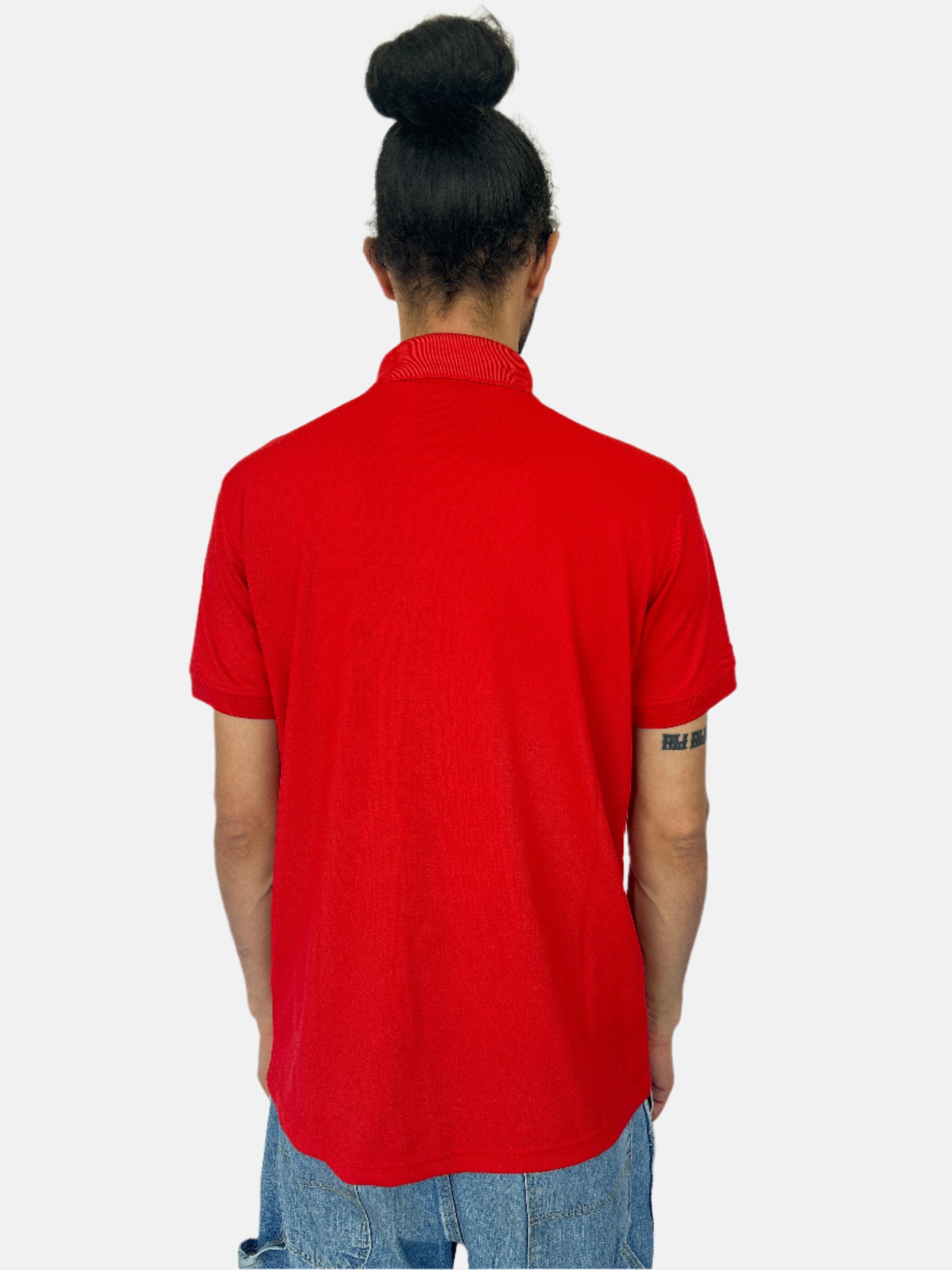 DOLCE & GABBANA Logo Plaque Polo T-shirt Red