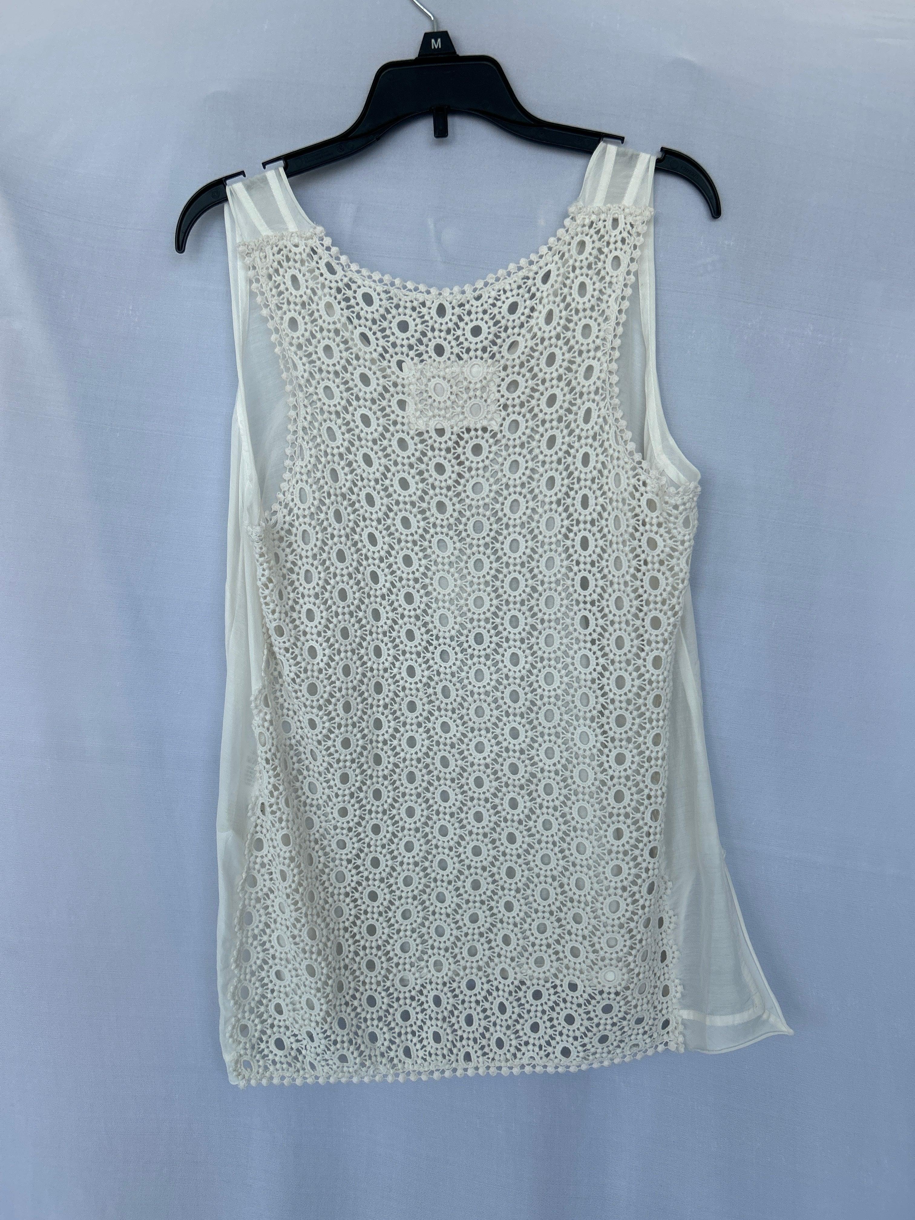 بلوزة نسائية بدون أكمام من تروساردي 564559 باللون الأبيض Col-02