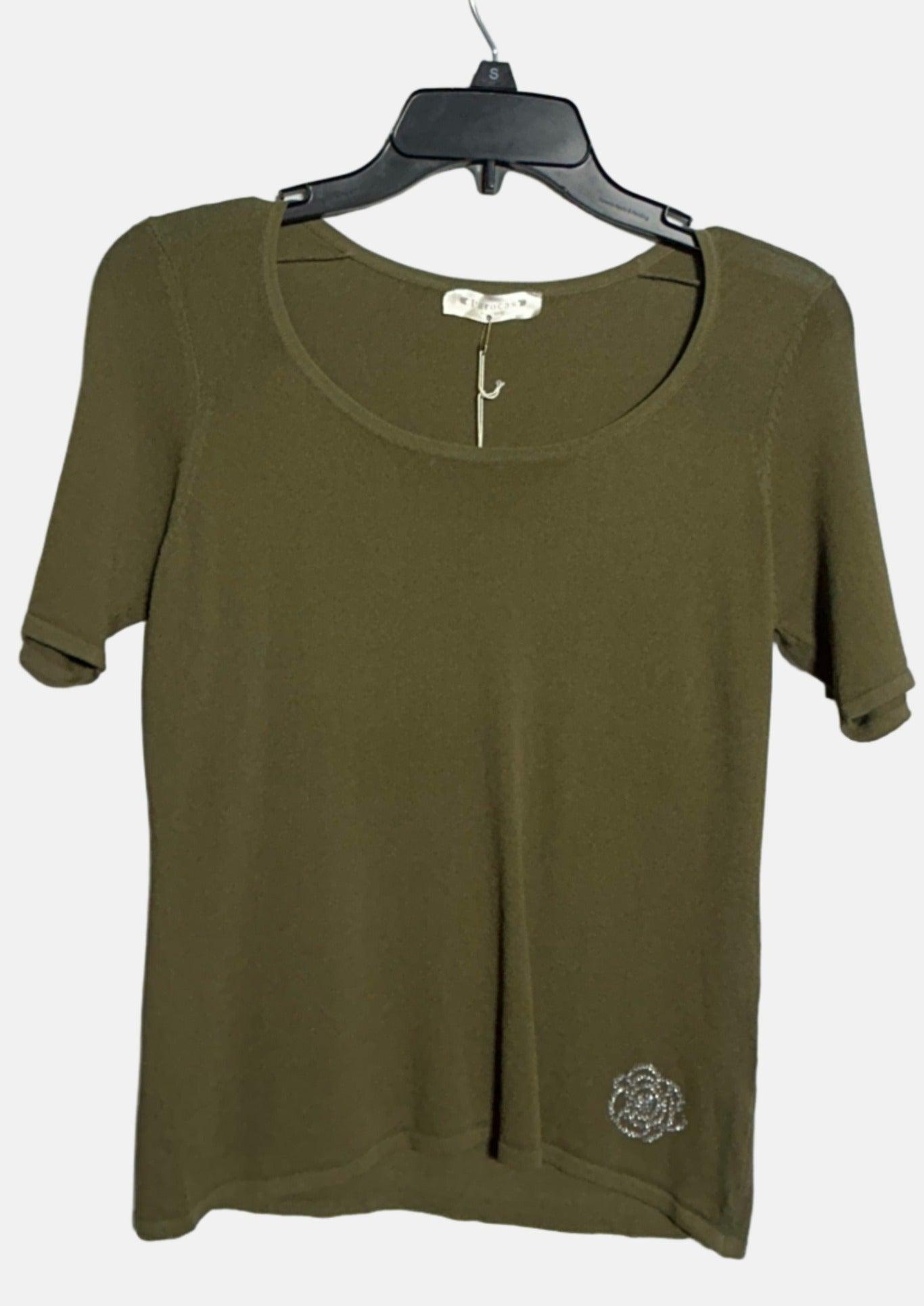 PAROCAS  SZ9276 GIRLS TOP OLIVE GREEN