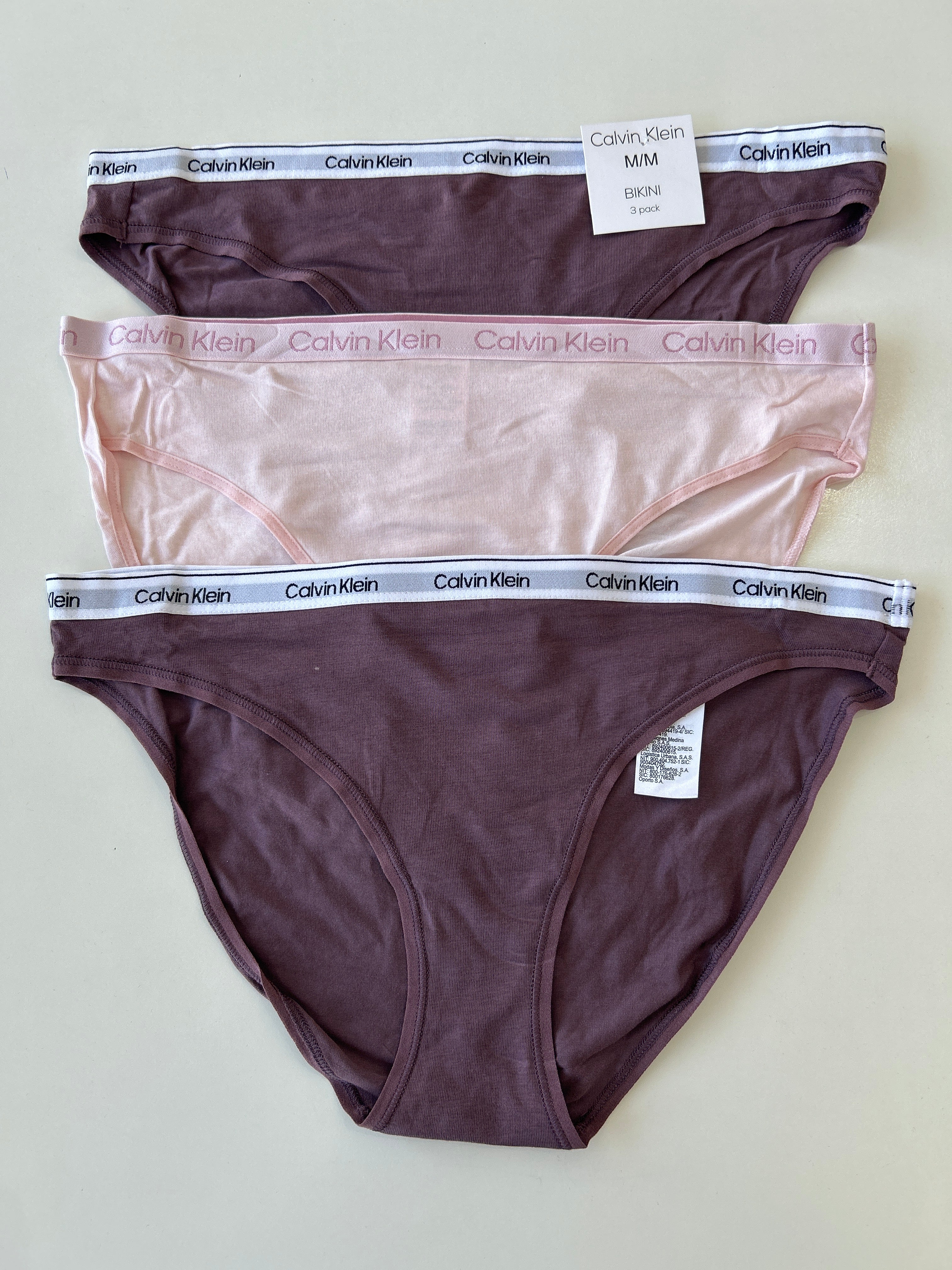 Lot de 3 culottes bikini M Calvin Klein