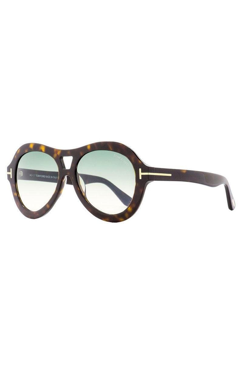Lunettes de soleil Tom Ford 56 mm Havane foncé