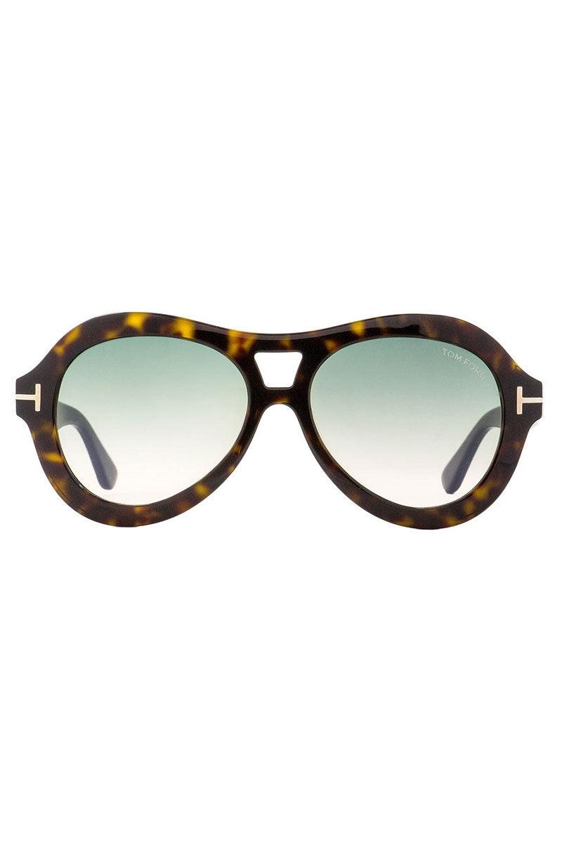 Lunettes de soleil Tom Ford 56 mm Havane foncé