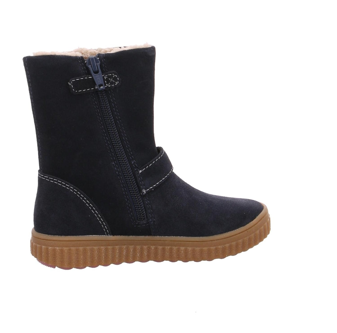Lurchi Girls Boots 33-37019 YENNI-TEX Suede Teddy-Futter Atlantic