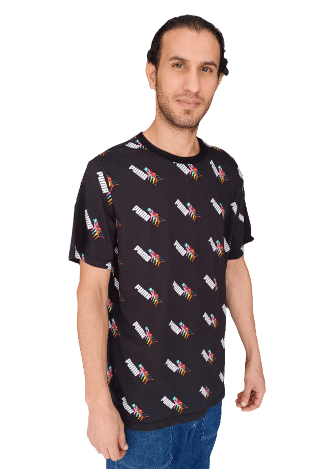 T-SHIRT COL ROND NOIR PUMA