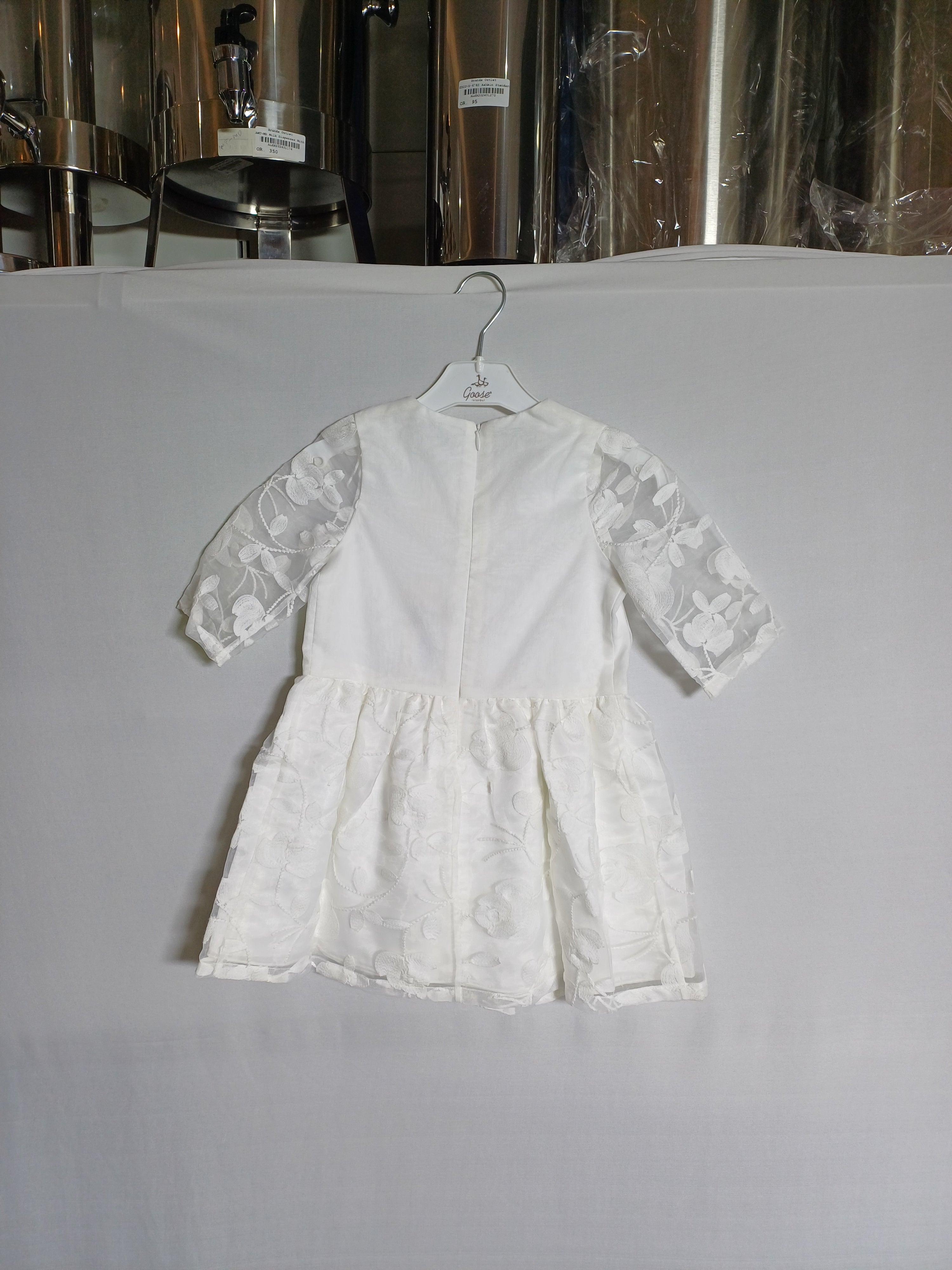 ROBE FILLE HUCKLeBONE WHITE-4Y HB0021