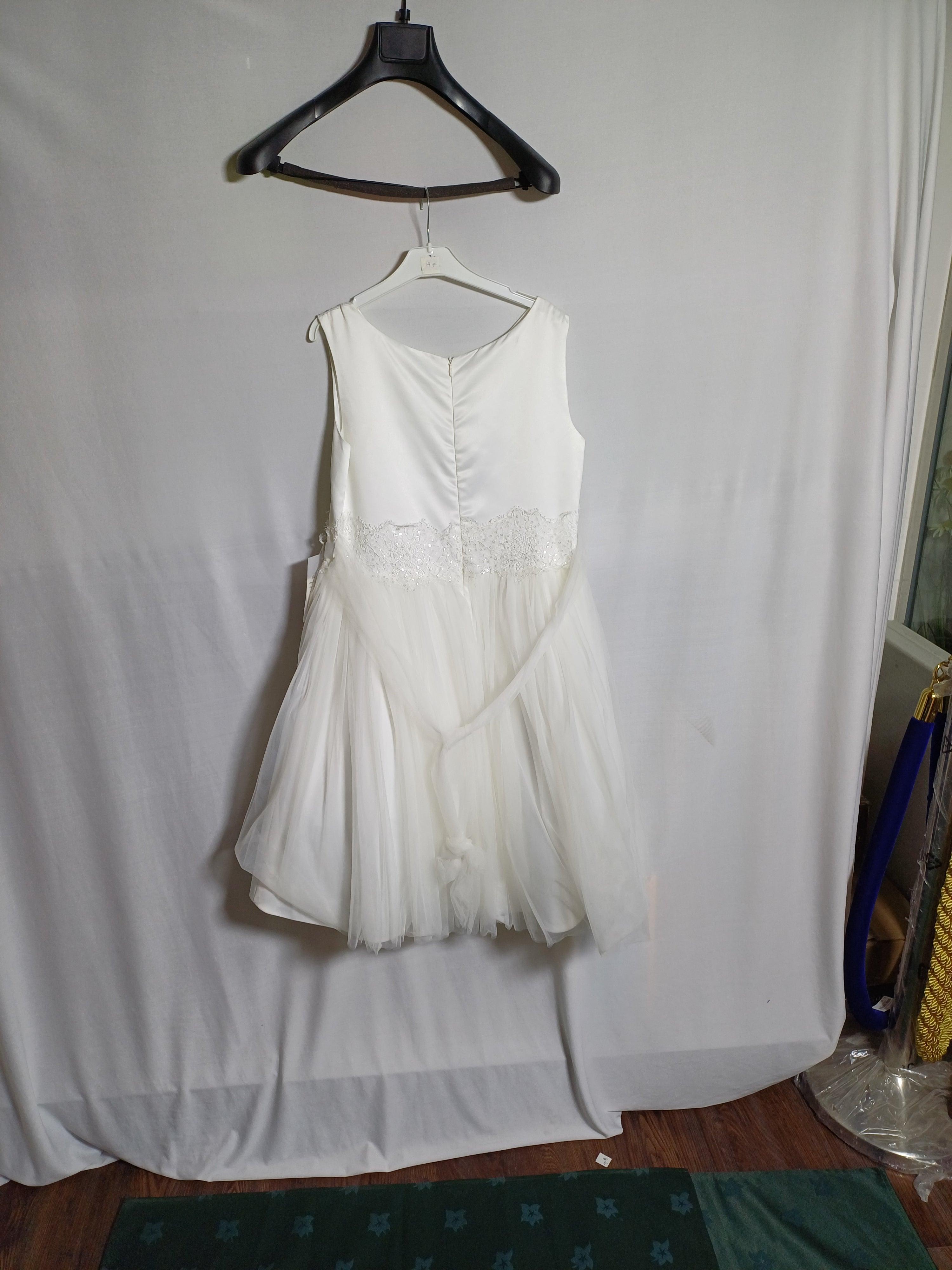 FLO SARTORIA WHITE-40 GIRL DRESS FD025 FD024
