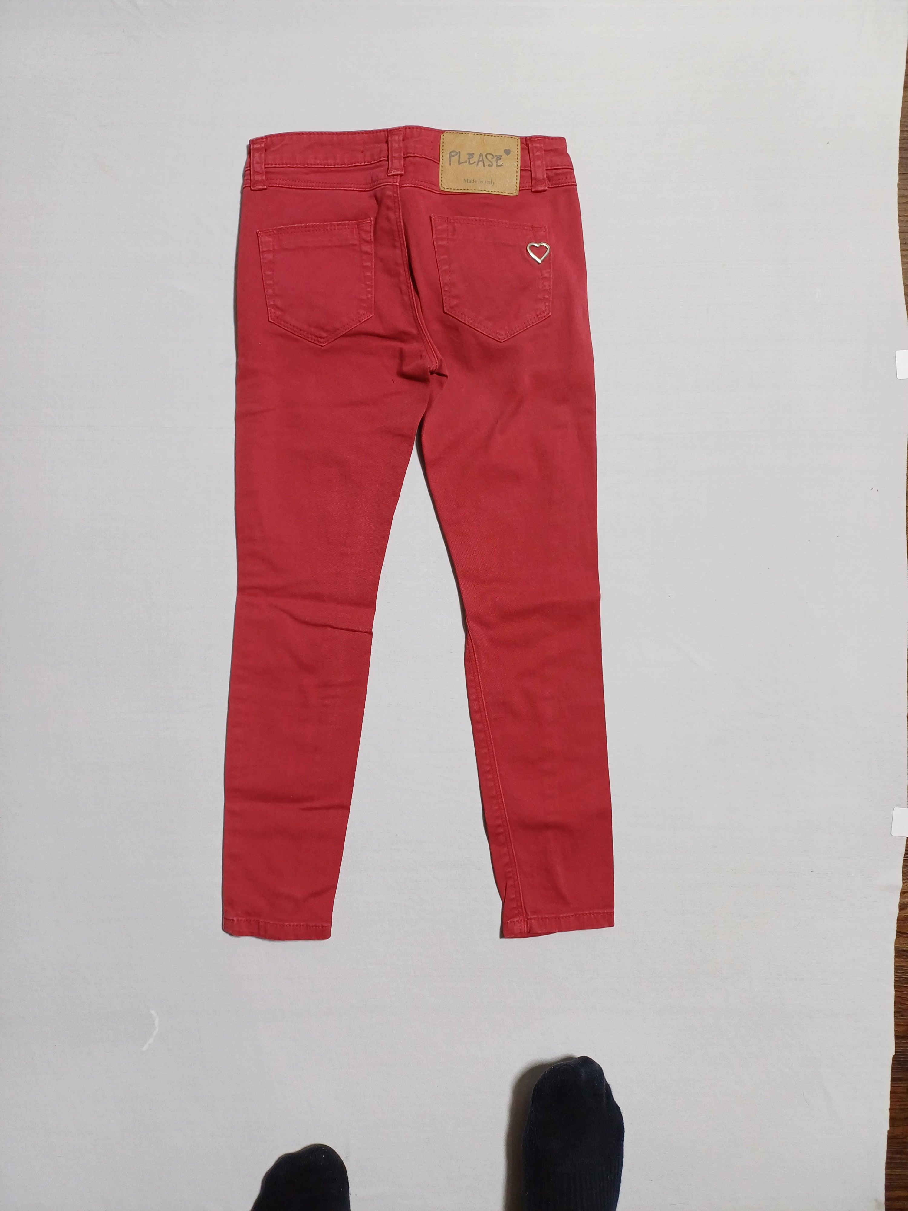 PANTALON FILLE PLEASE RED-XS 00118