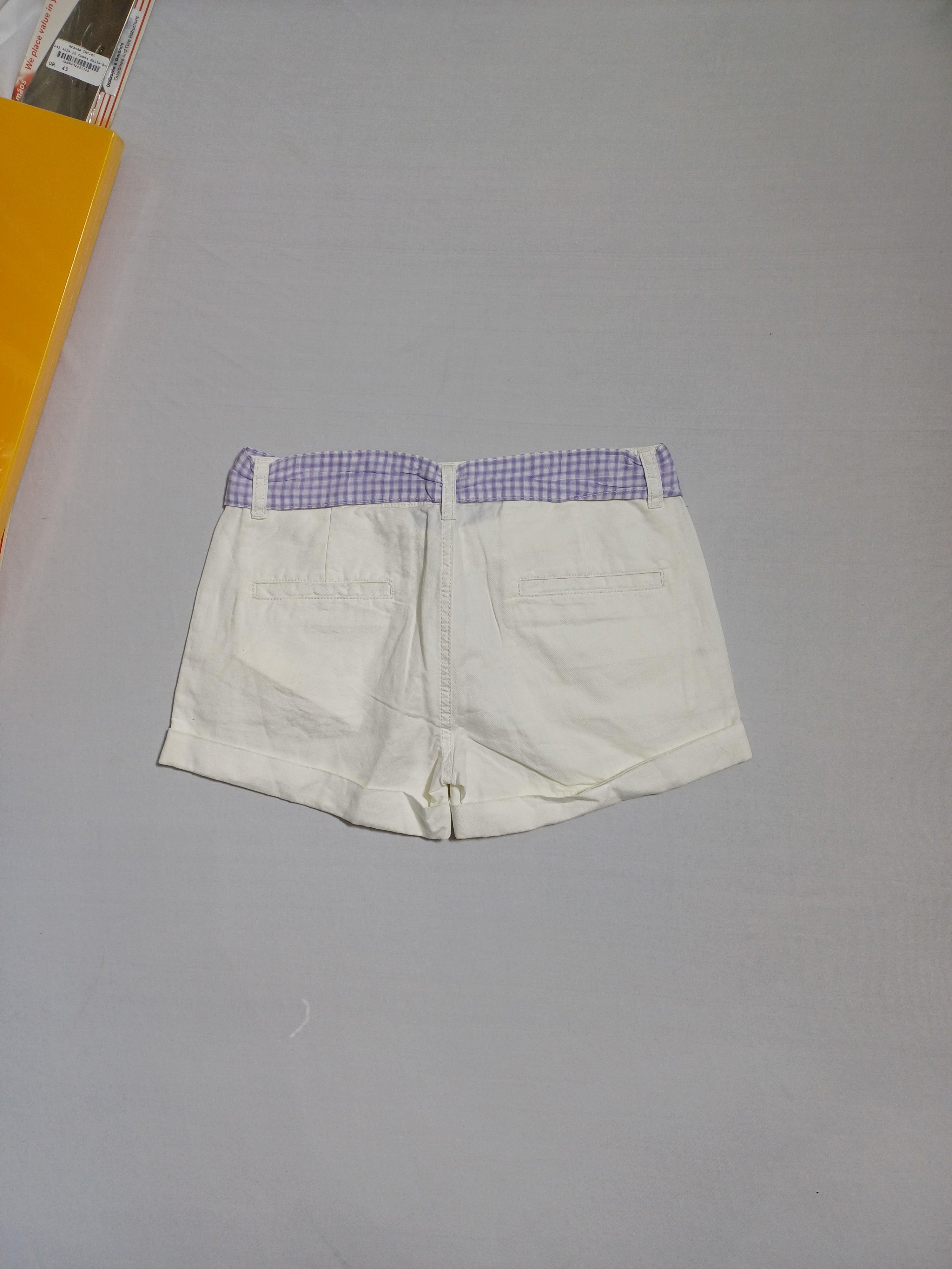DIESEL WHITE-14Y GIRL SHORTS HK002339