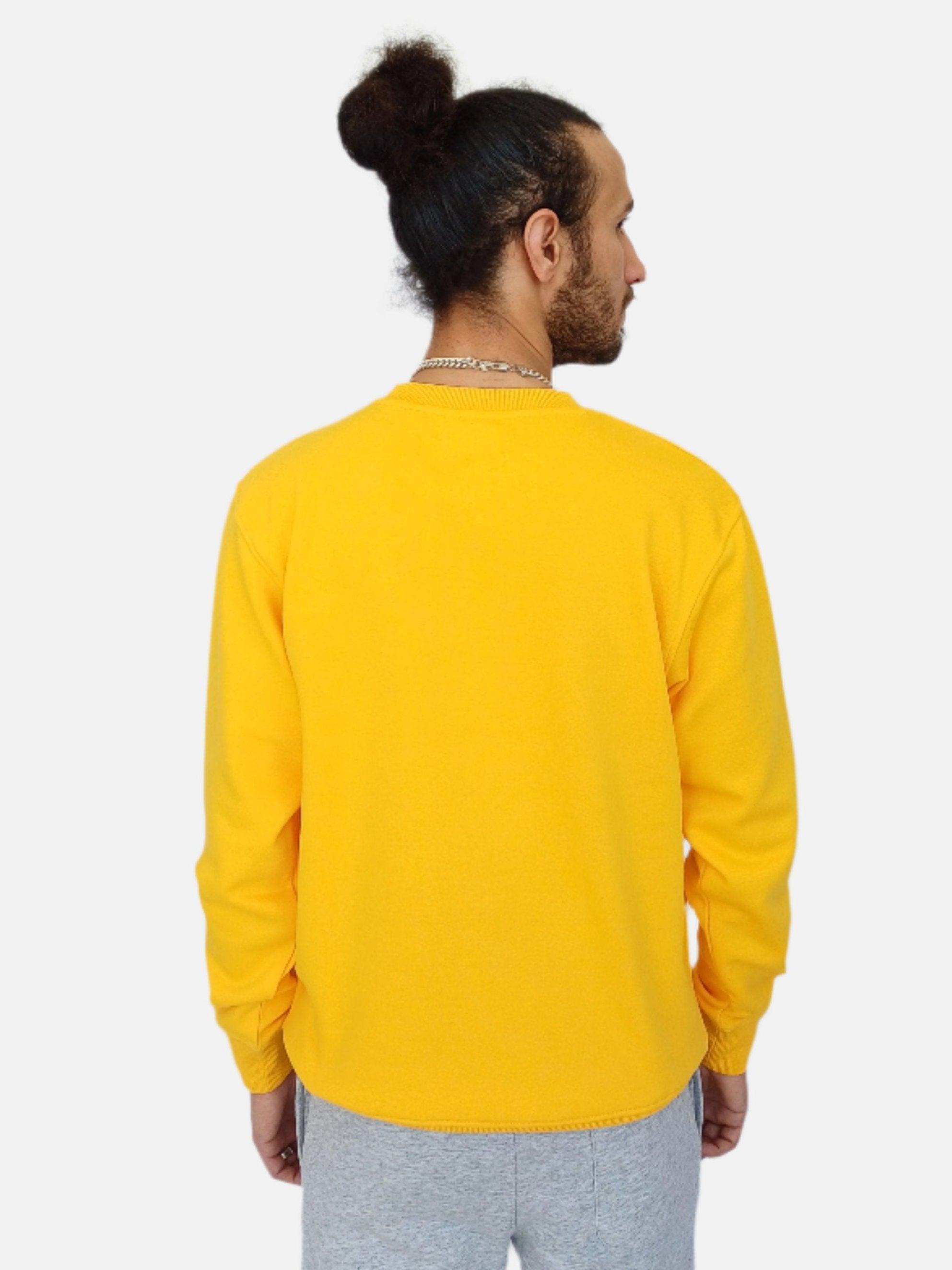 Sweat-shirt ras du cou jaune Jack & Jones