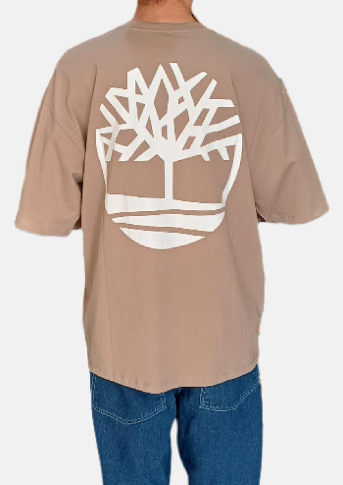 تي شيرت TIMBERLAND GREY BIG TREE PRINT RN مقاس SS