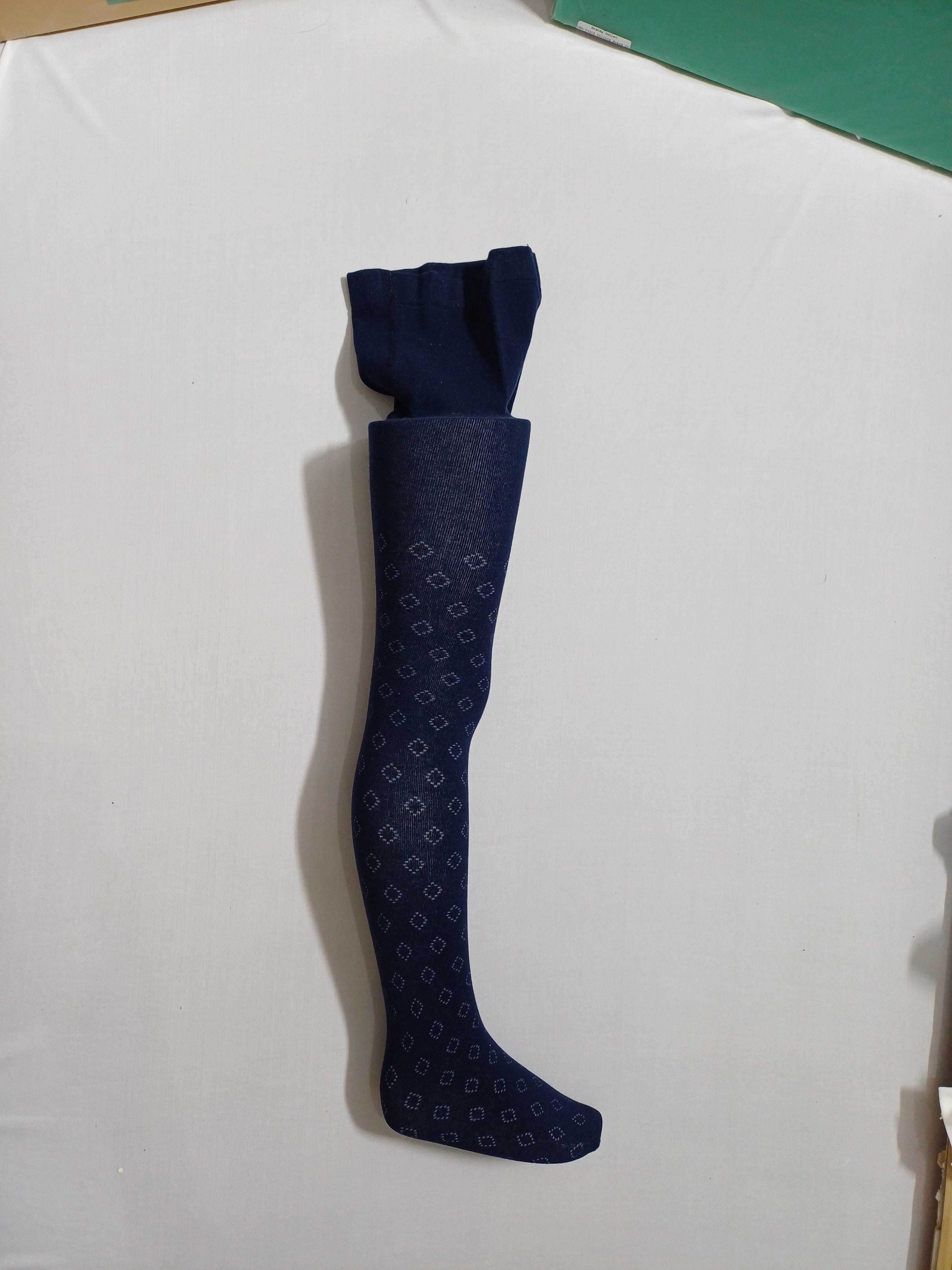 k30083 Navy Golya Düz girl Pantyhose