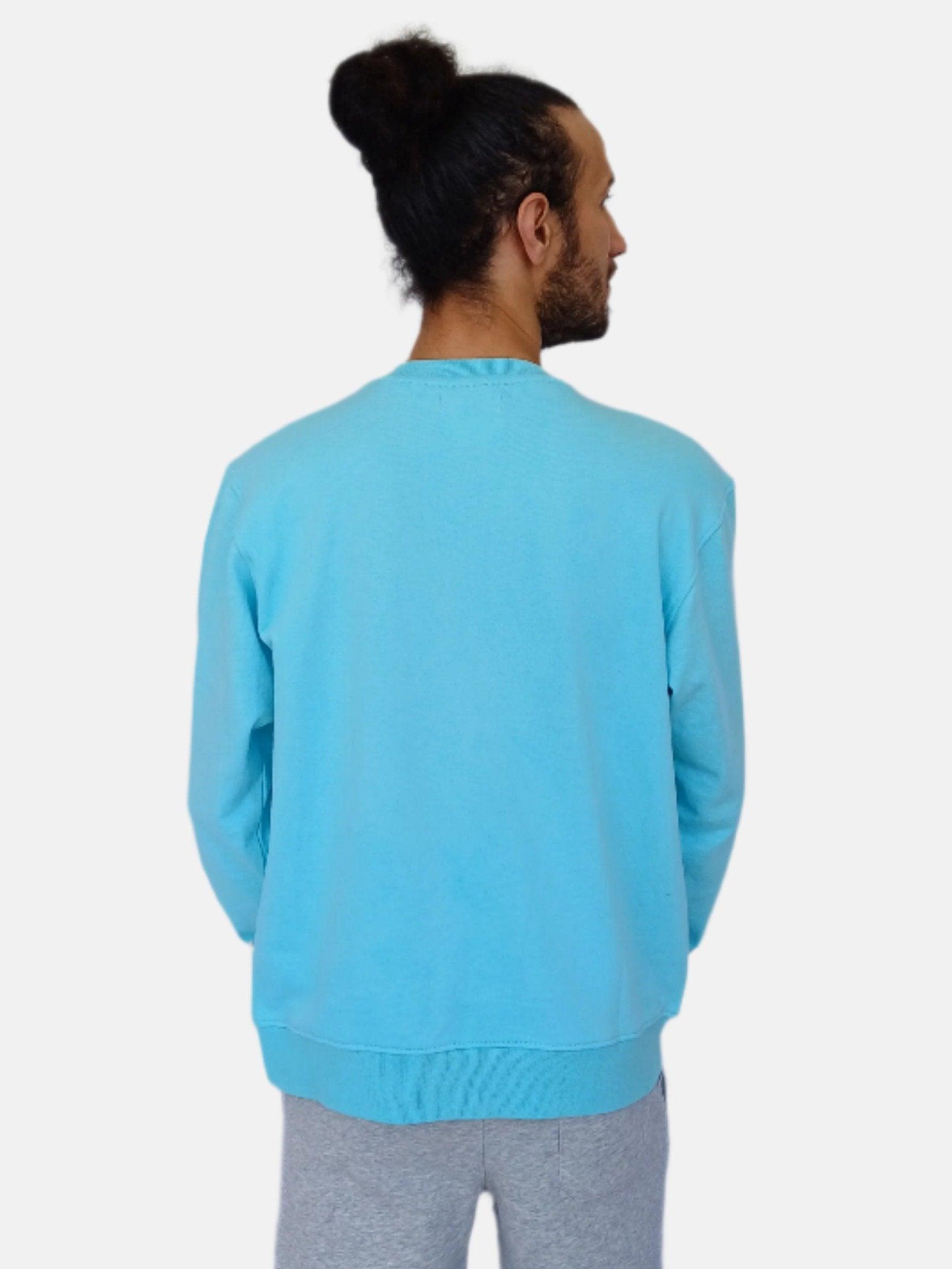 Sweat-shirt ras du cou vert aqua Jack & Jones