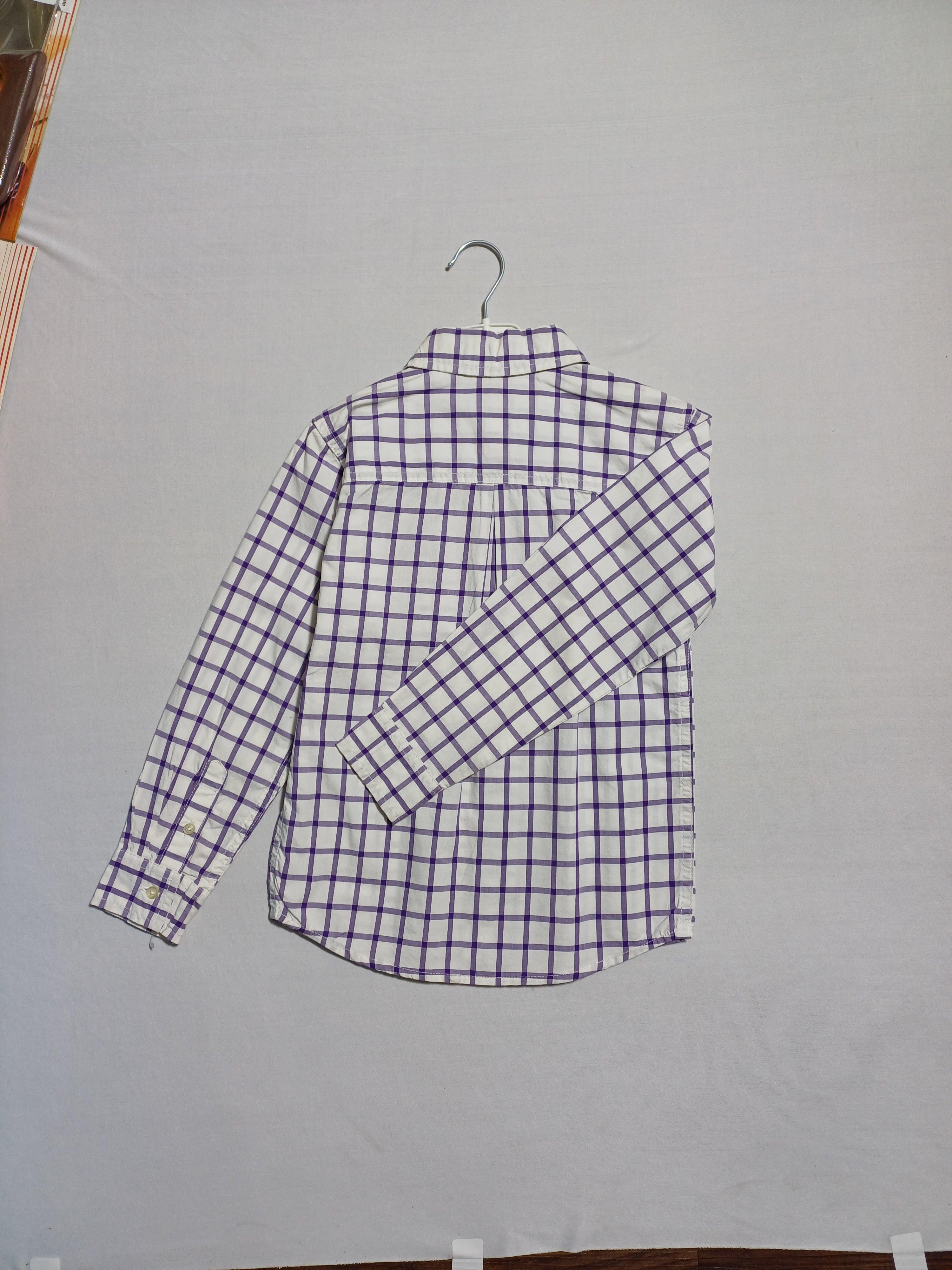 CARTER'S WHTPRPL-6Y BOYS SHIRT