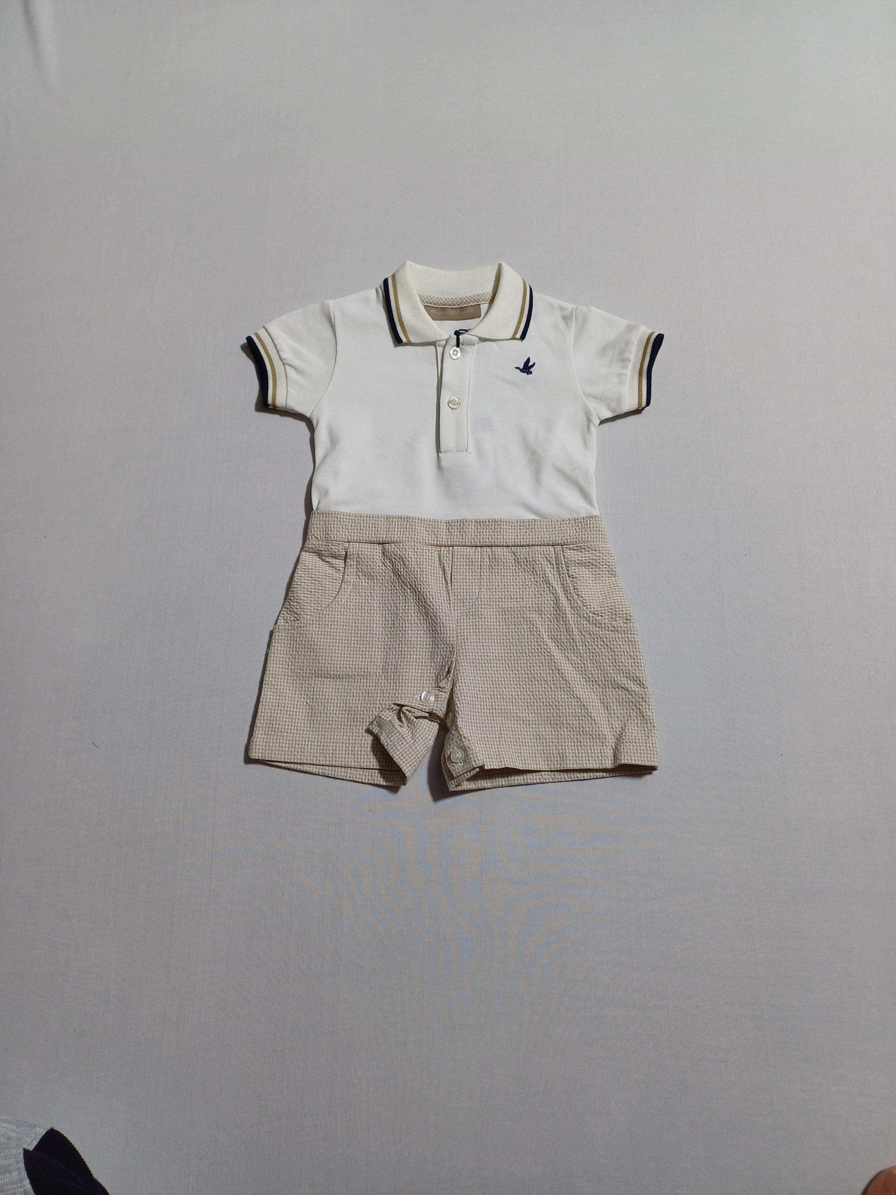 BROOKSFIELD WHT-9M KID POLO JUMPSUIT TL601107