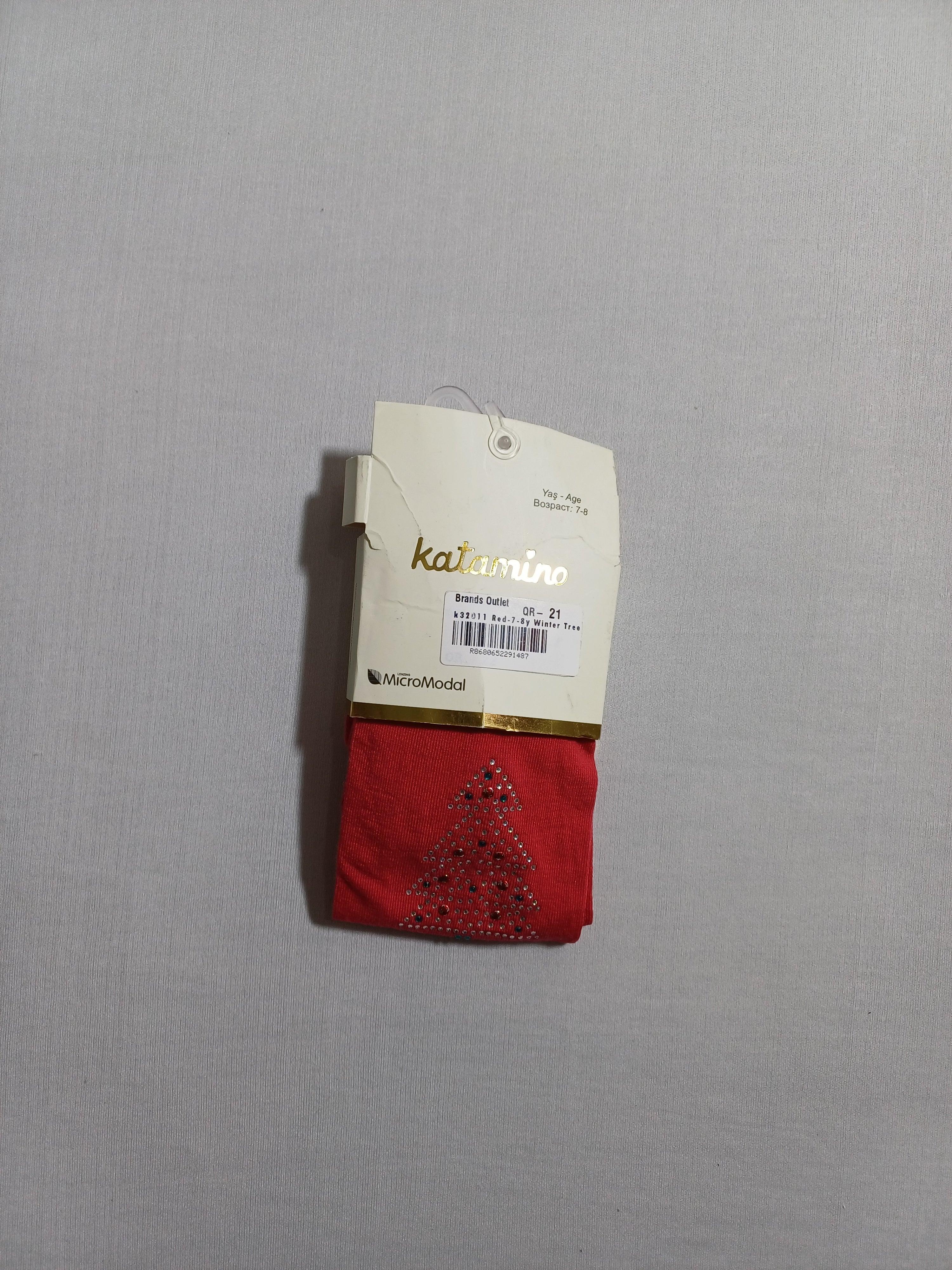 جوارب طويلة من مجموعة Red Winter Tree Aks k32011