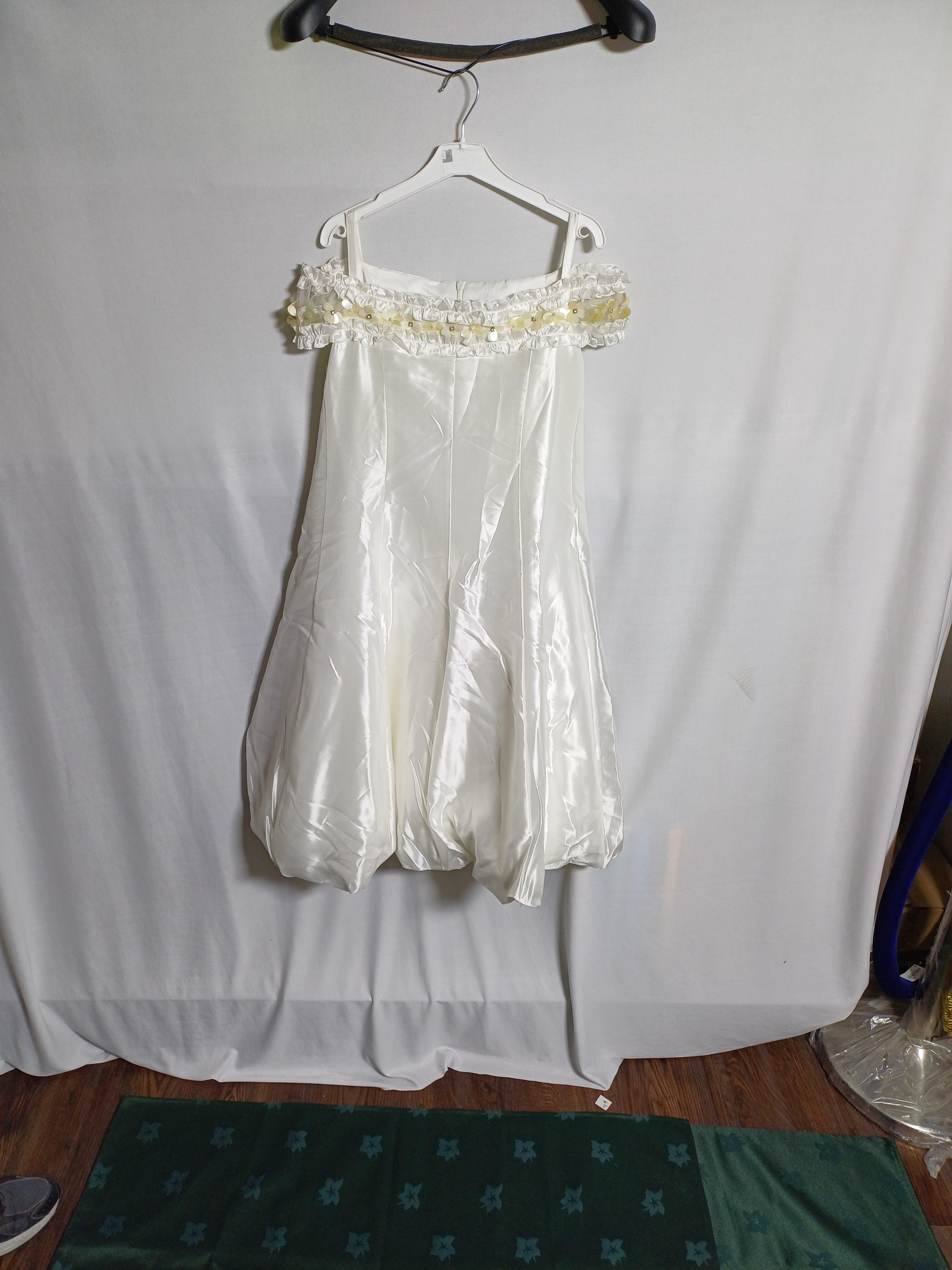 LES ENFANTS CHIC WHITE GIRL DRESS 2041