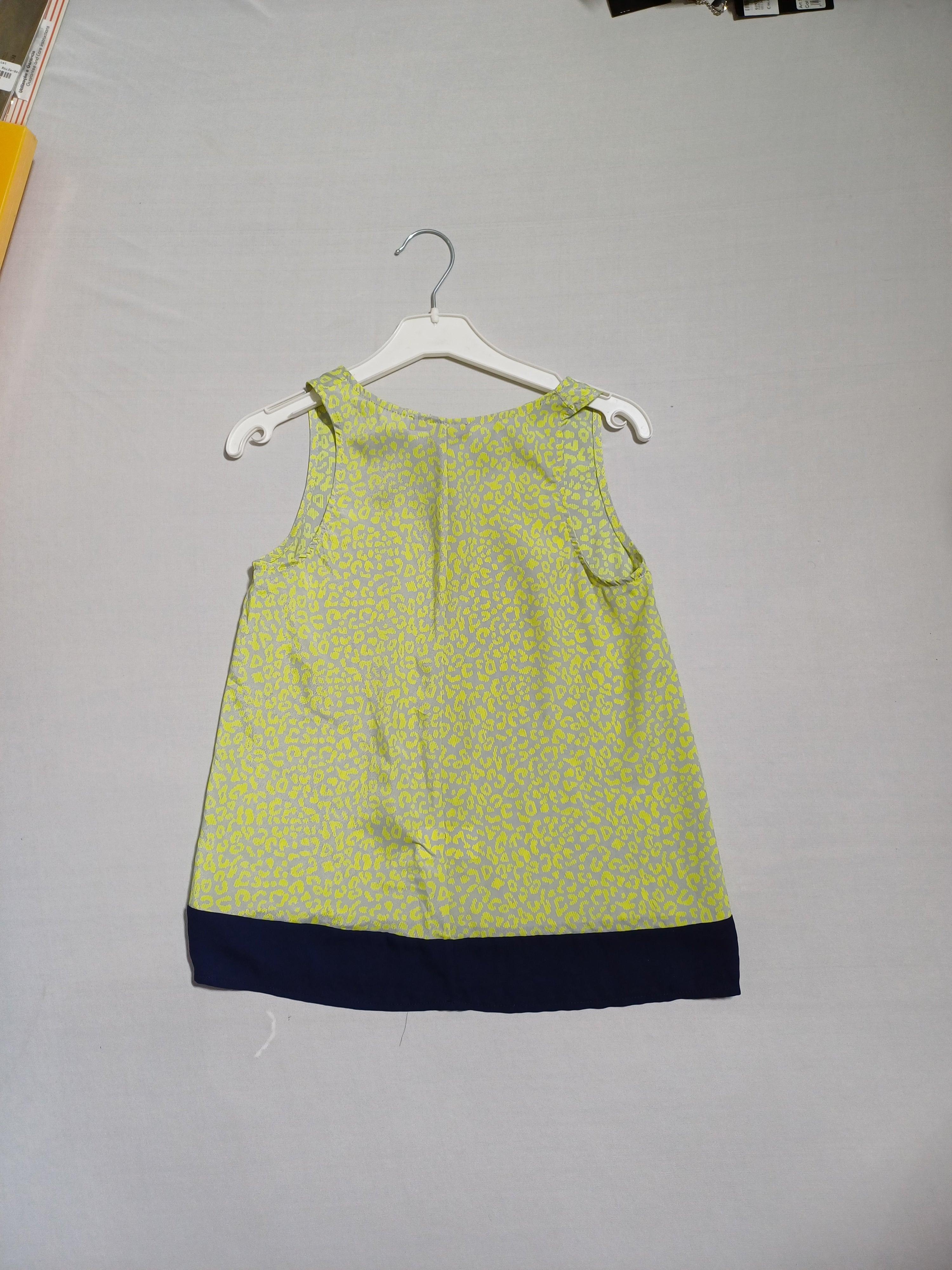 Haut sans manches pour fille AQUA YELLOW-S