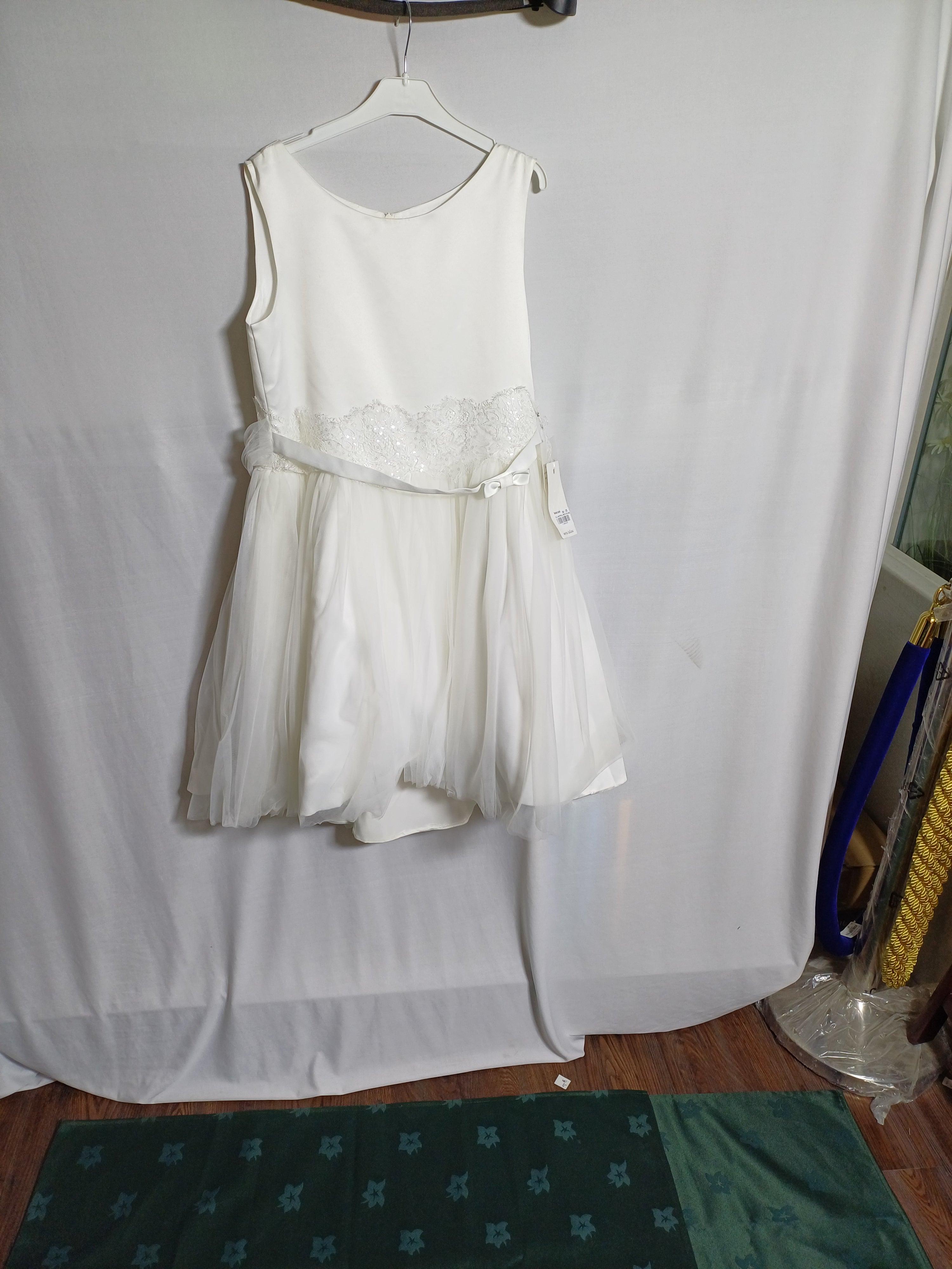 FLO SARTORIA WHITE-40 GIRL DRESS FD025 FD024