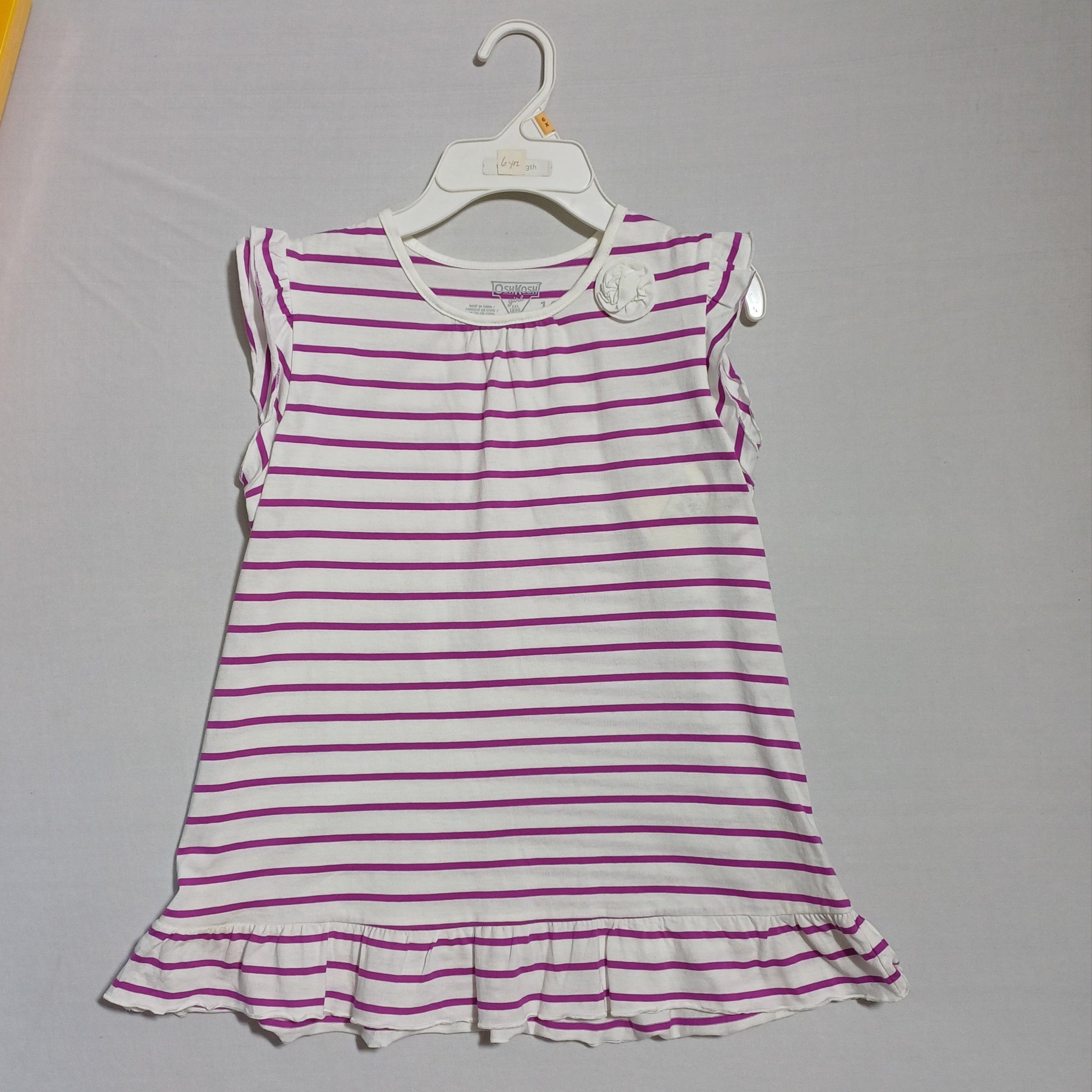 Oshkosh Girl Short Dress Pruple White 473A816