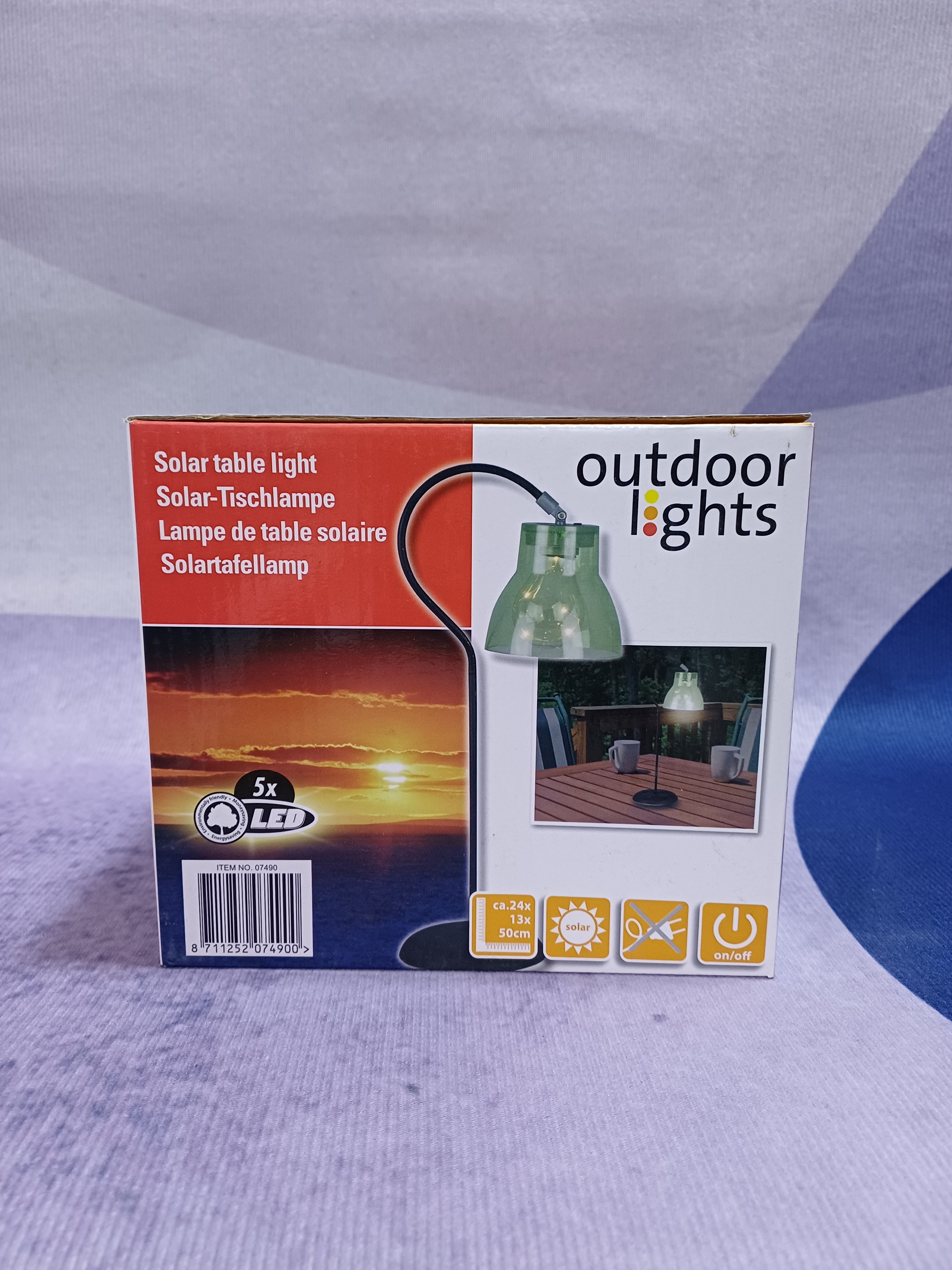 Lampe de table solaire H3 50x13x24 4as Lampes d'extérieur Cb Led