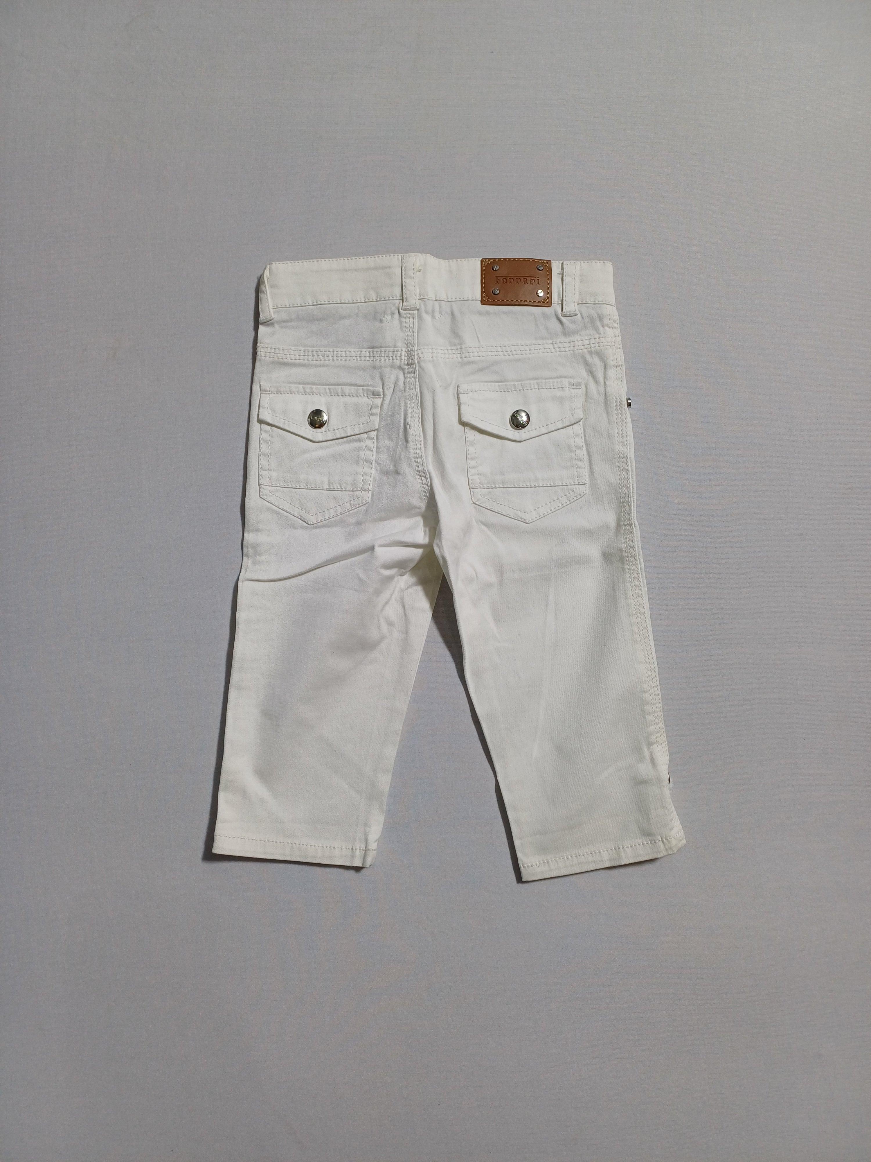 FERRARI WHITE-12M BOY TROUSER 00140