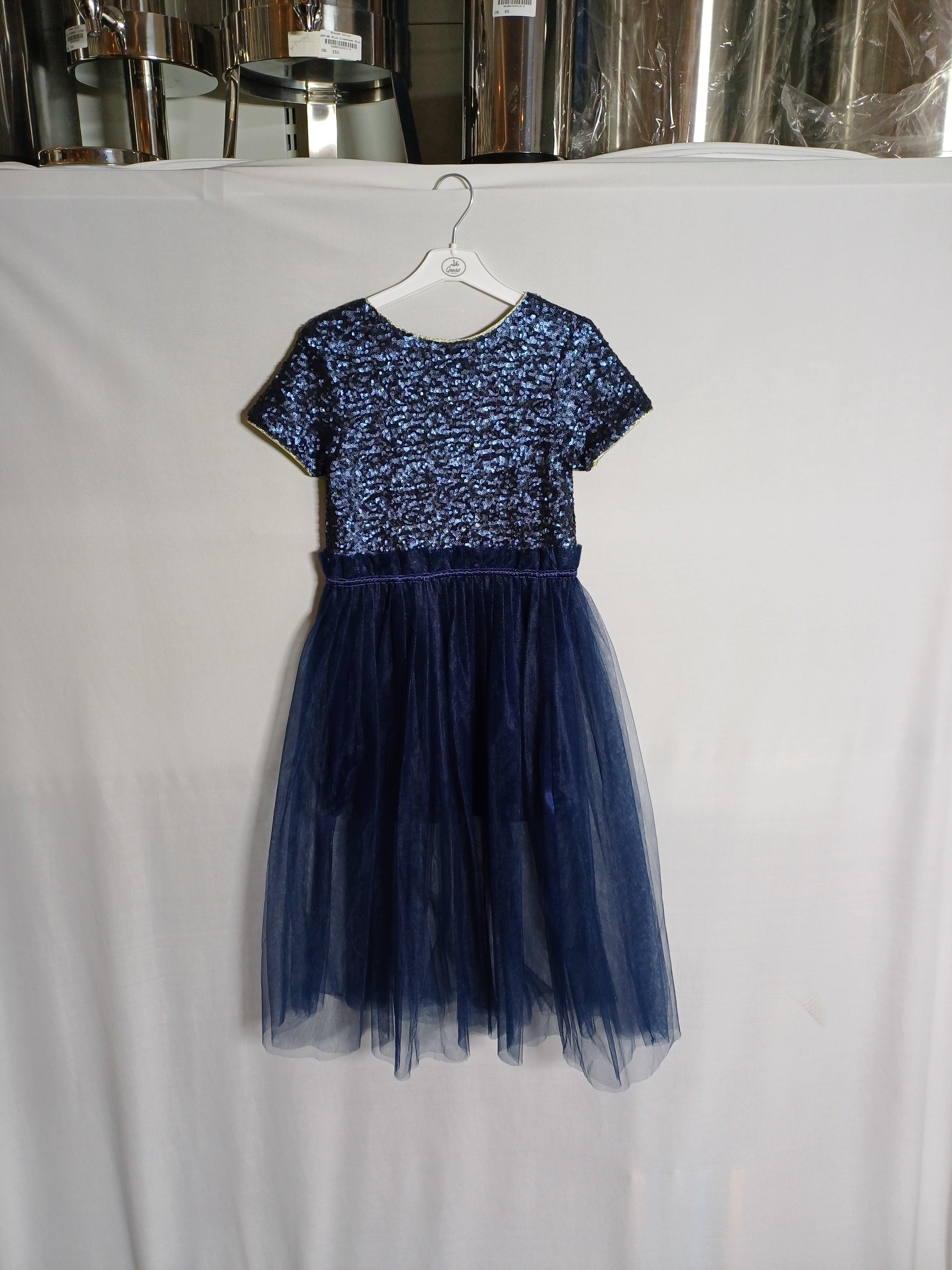 فستان G17Y60975 أزرق داكن للبنات من عمر 7 إلى 8 سنوات