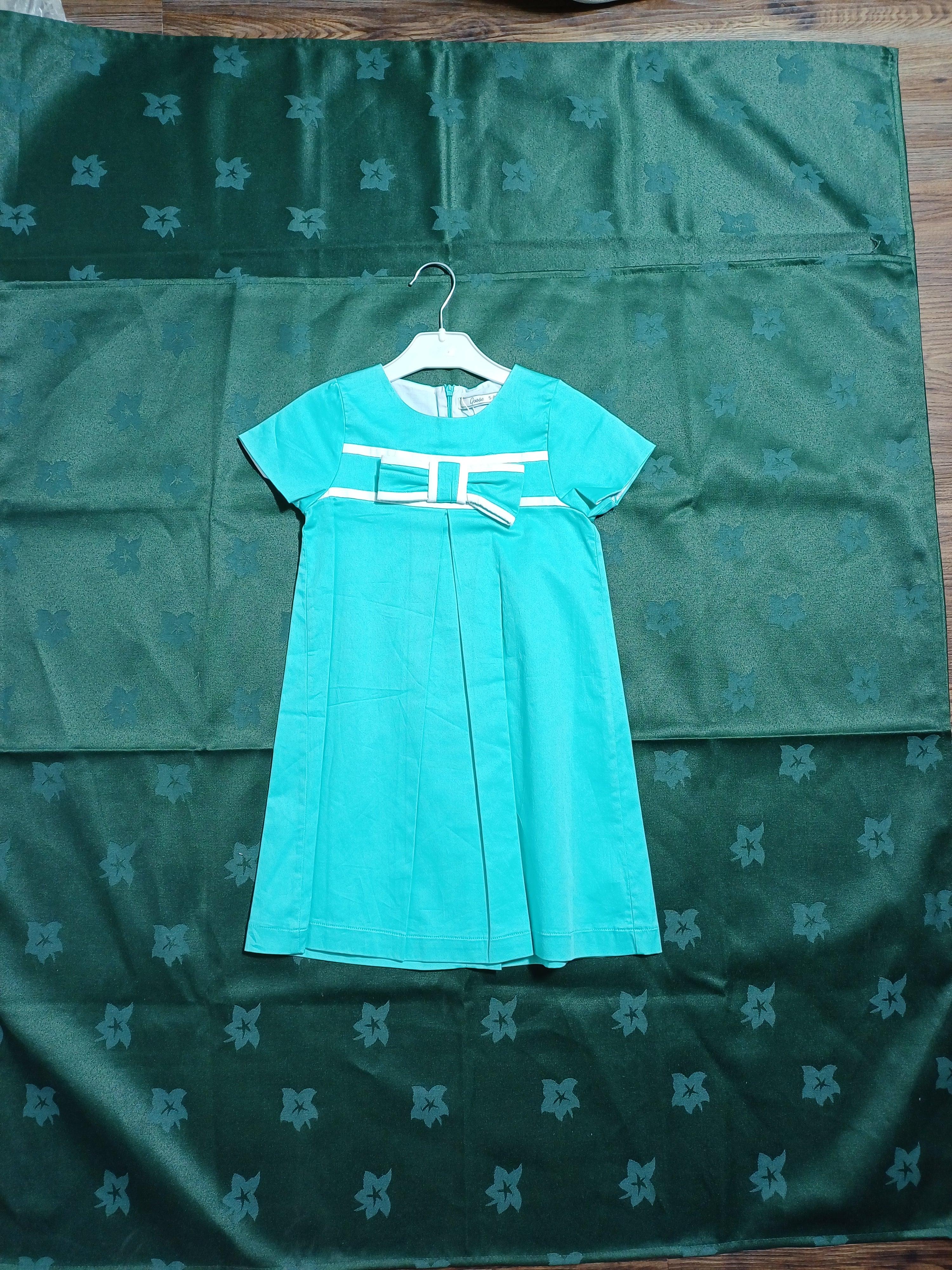 Goose Girl Short Sleeve Dress G1 Yesil G15Y60317