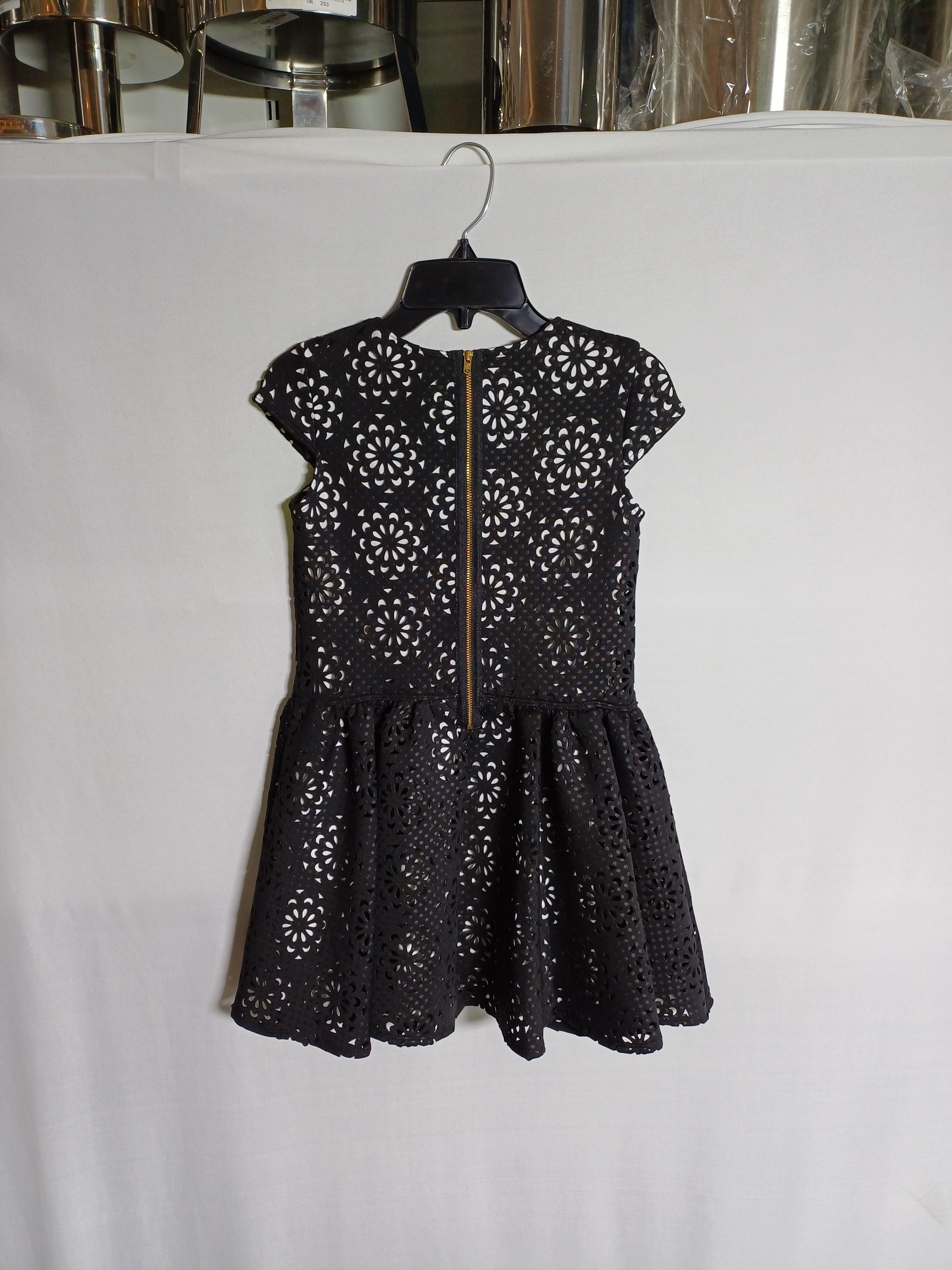 David Charles Girls Short Sleeve Dress Black DC0018 968