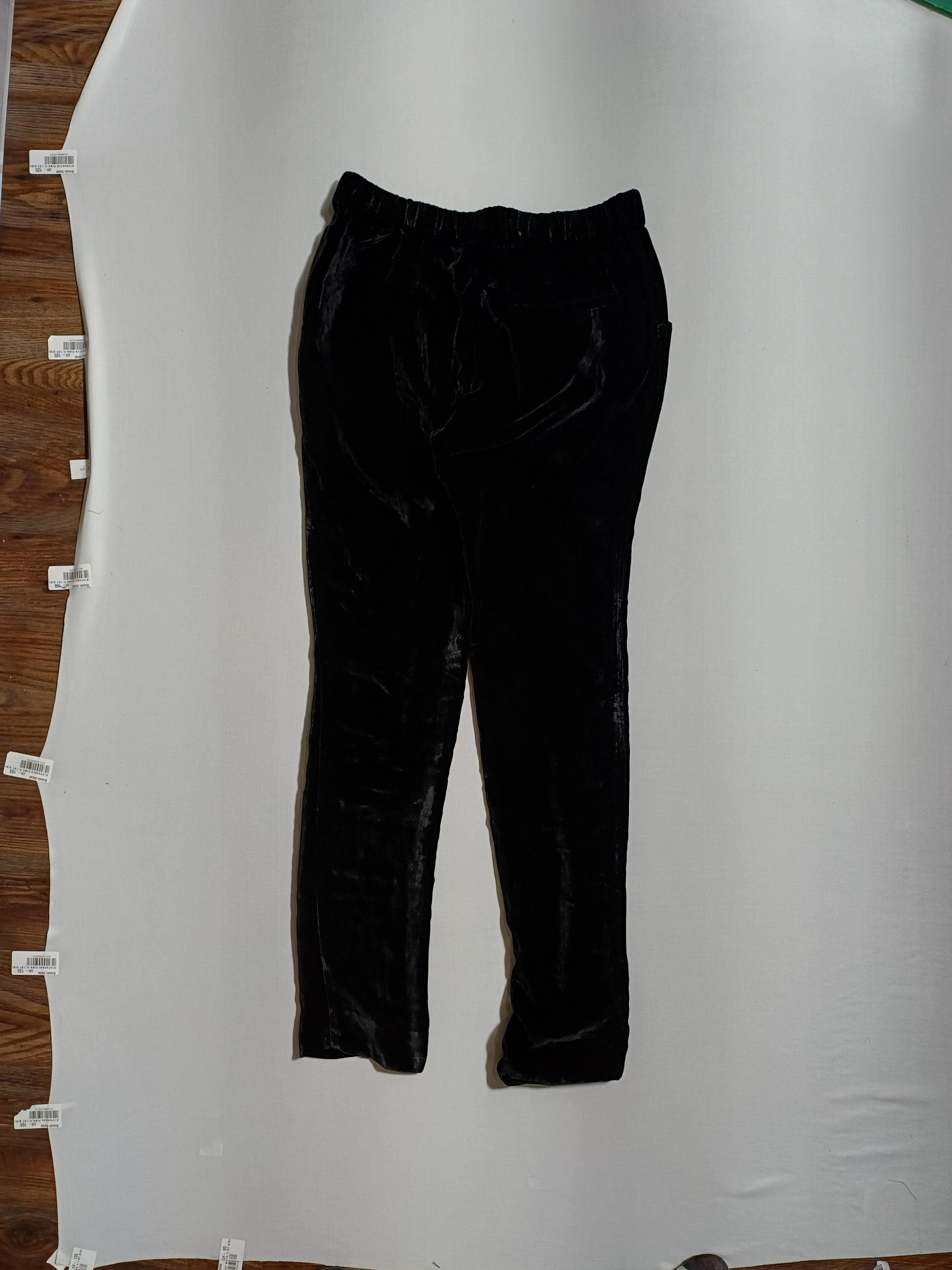 PANTALON EN VELOURS FILLE MAURO BLACK-14Y CK220051