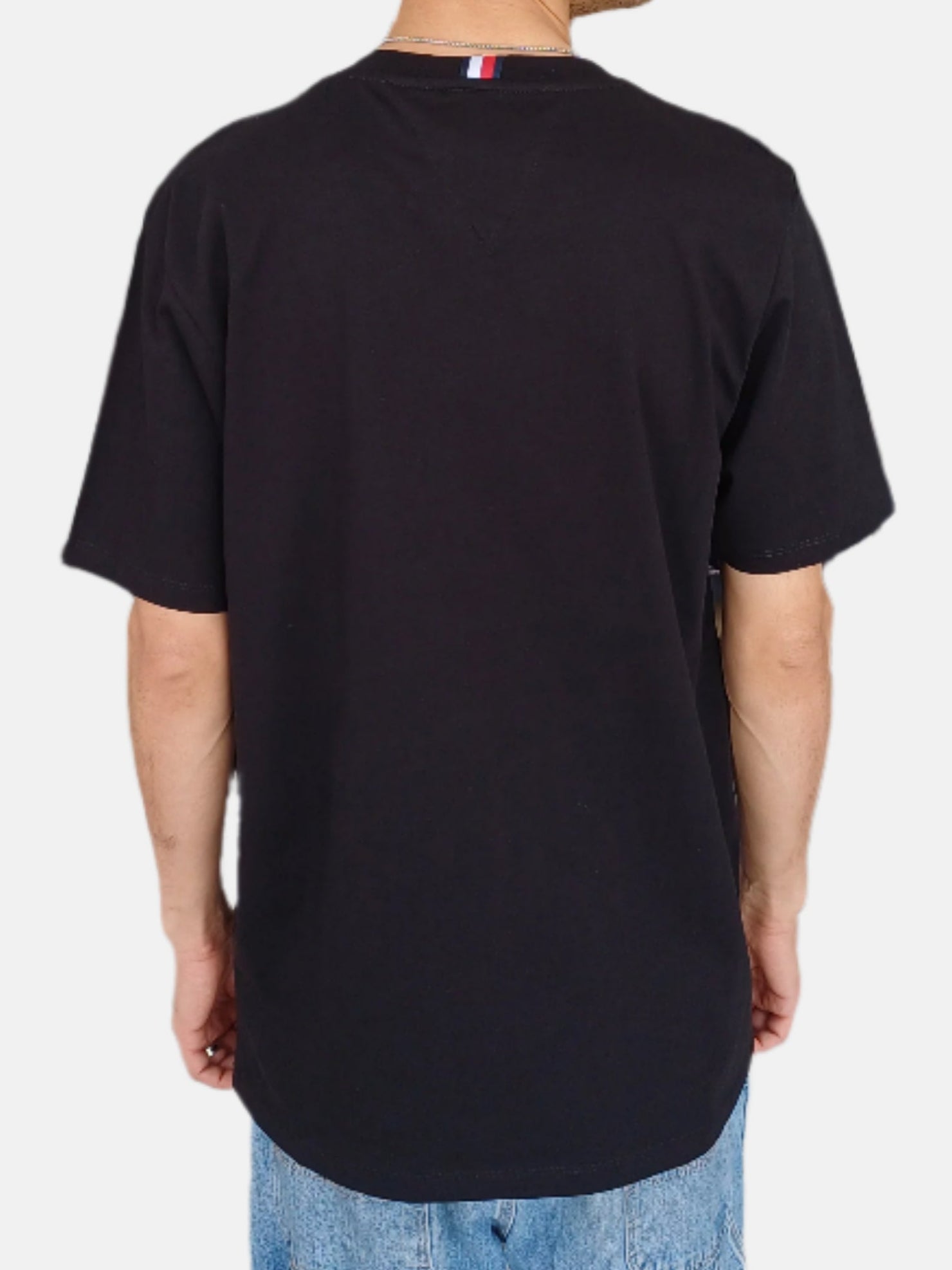 Tommy Hilfiger Men Round Neck T-Shirt 8 Black 7073708245