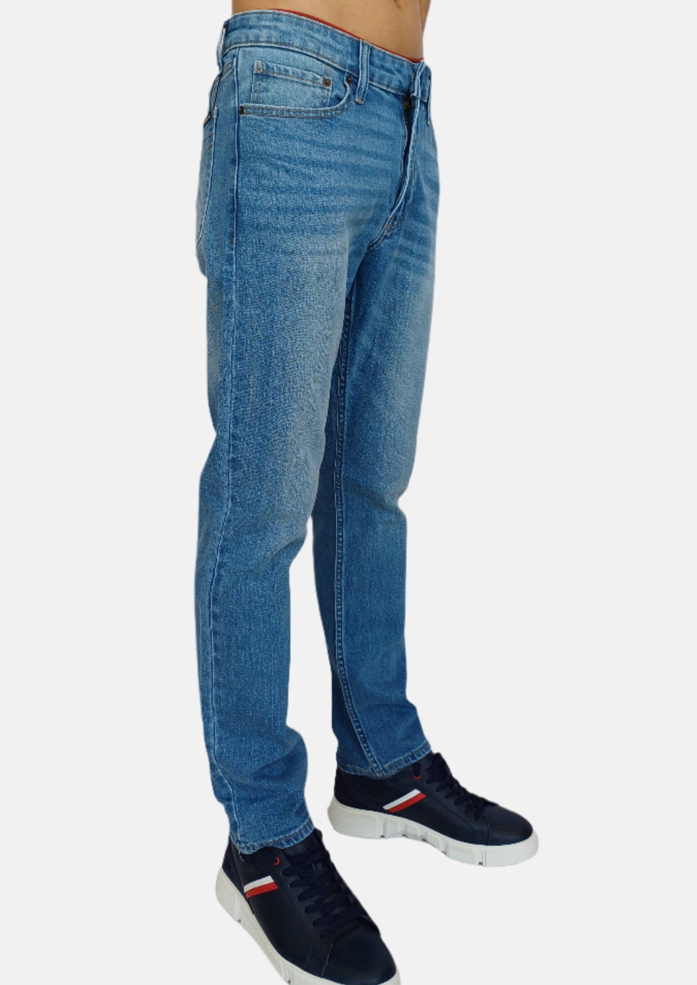 بنطلون جينز مولانت سكيني أزرق فاتح من كالفن كلاين