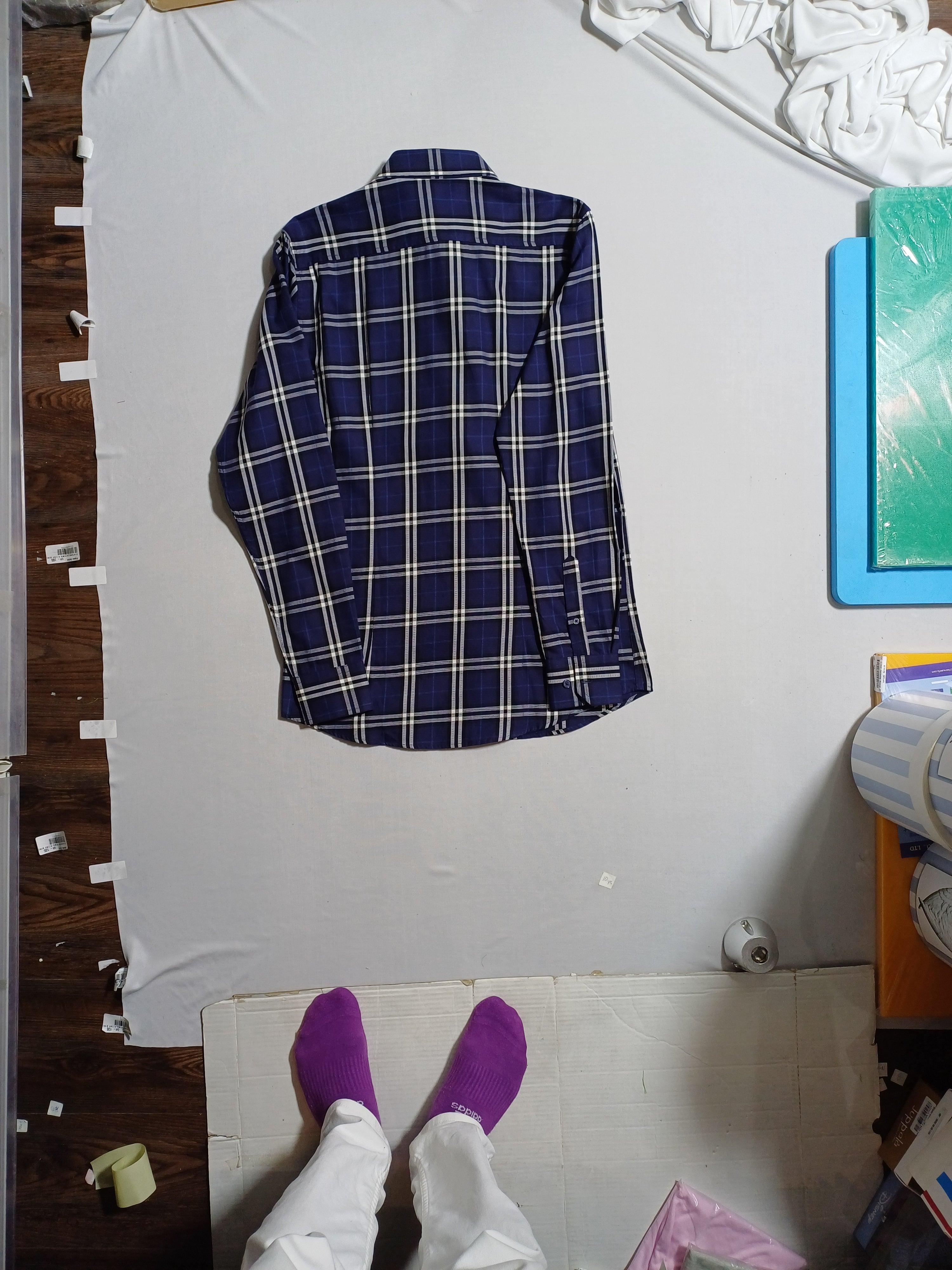 Burberry Men Shirt Blue