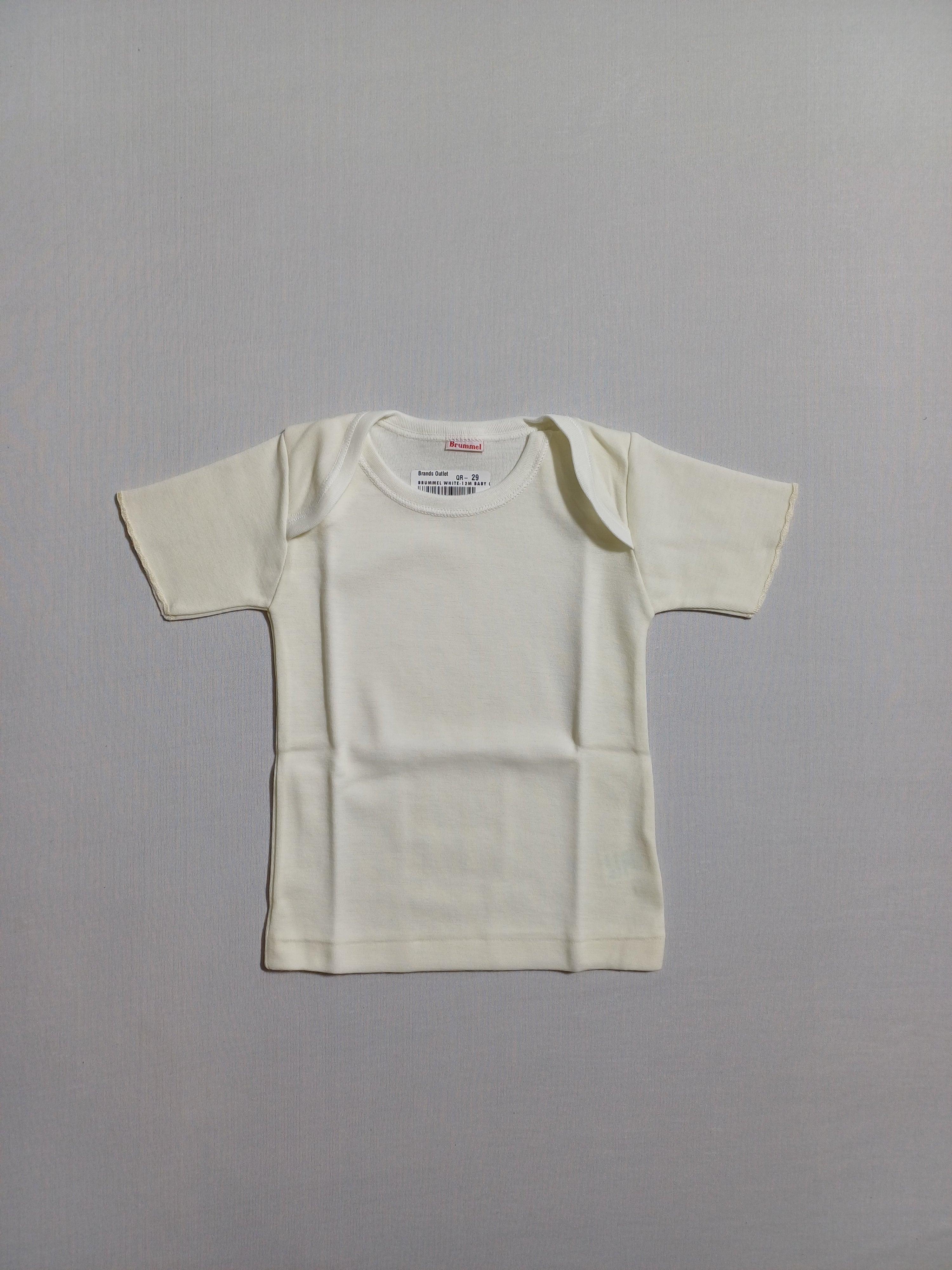 T-SHIRT BLANC BÉBÉ FILLE BRUMMEL SS
