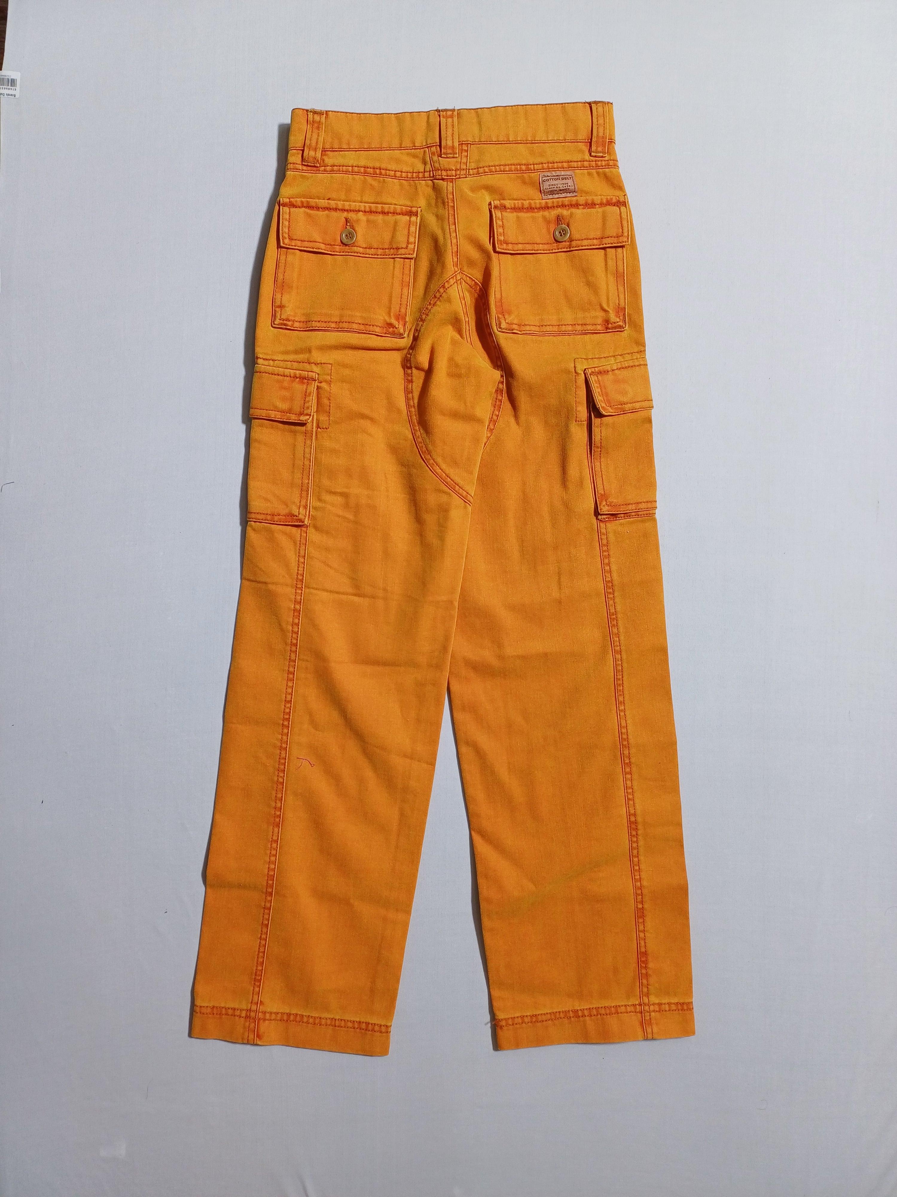 حزام قطني برتقالي - جينز للأولاد مقاس 10 سنوات A040A